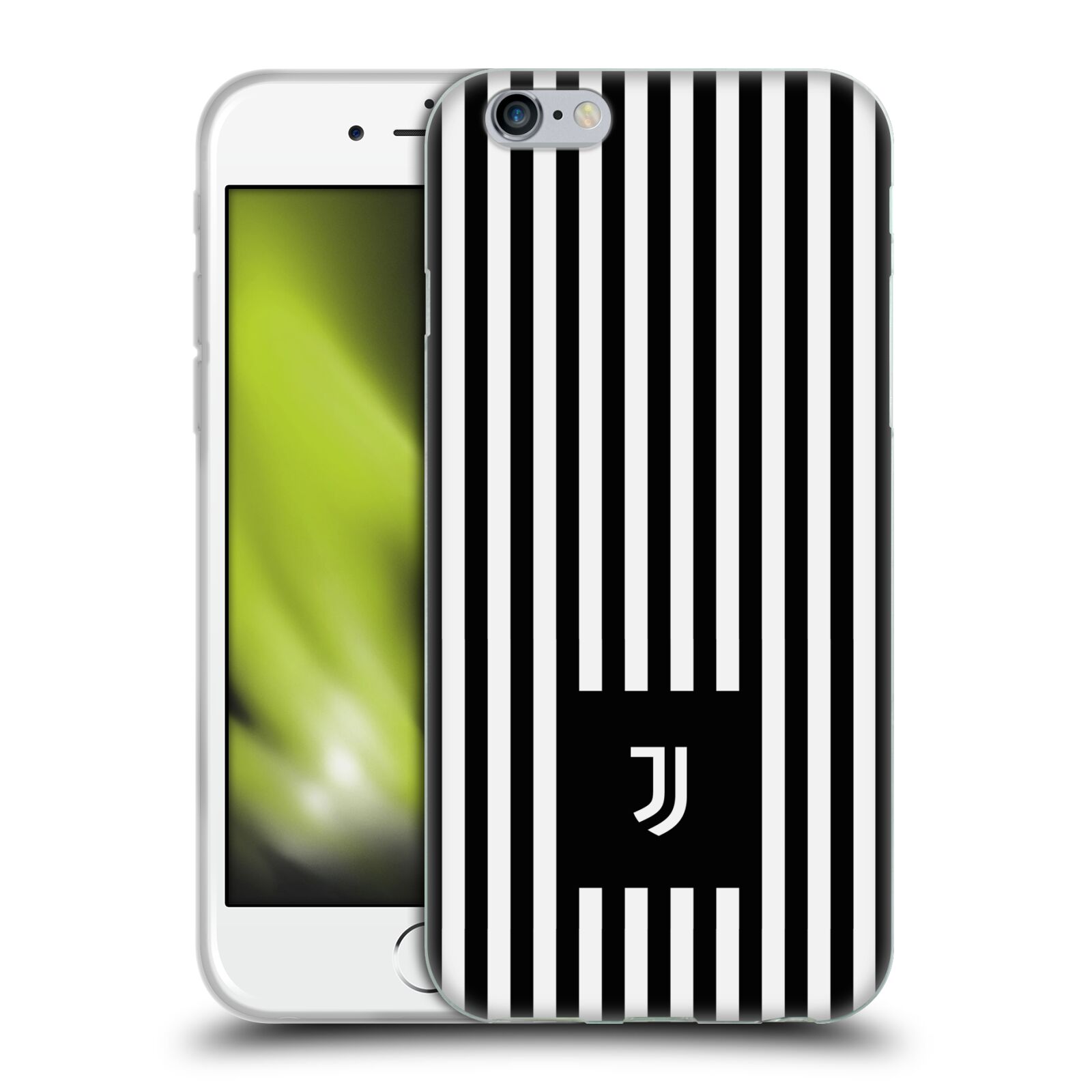 Silikonové pouzdro na mobil Apple iPhone 6 - Head Case - Juventus FC - Nové logo - Pruhy (Silikonový kryt či obal na mobilní telefon s motivem Juventus FC - Nové logo - Pruhy pro Apple iPhone 6)