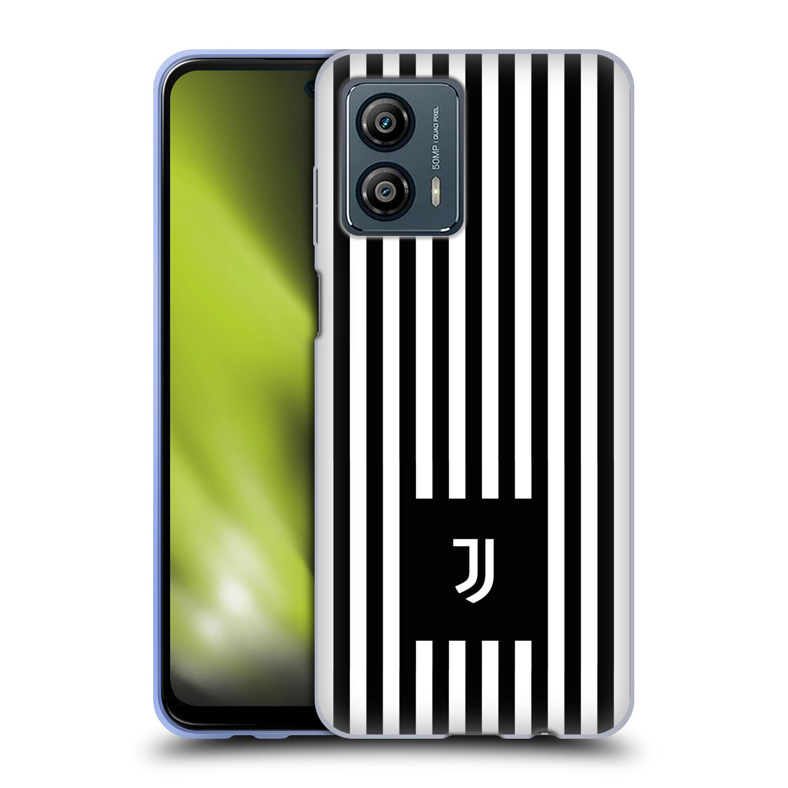 Silikonové pouzdro na mobil Motorola Moto G53 5G - Head Case - Juventus FC - Nové logo - Pruhy (Silikonový kryt, obal, pouzdro na mobilní telefon s motivem Juventus FC - Nové logo - Pruhy pro Motorola Moto G53 5G)
