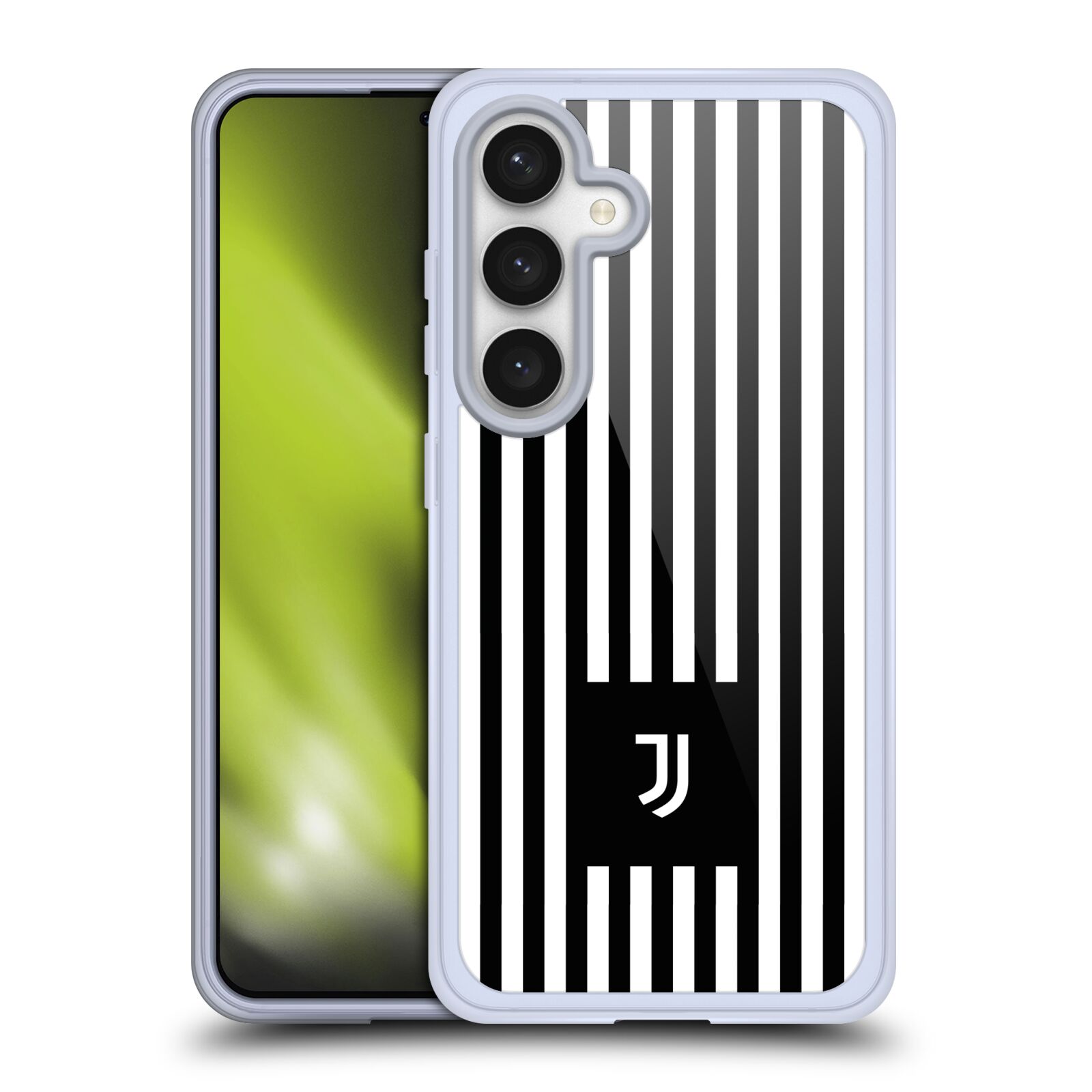 Silikonové lesklé pouzdro na mobil Samsung Galaxy S24 - Head Case - Juventus FC - Nové logo - Pruhy (Silikonový kryt, obal, pouzdro na mobilní telefon s motivem Juventus FC - Nové logo - Pruhy pro Samsung Galaxy S24)