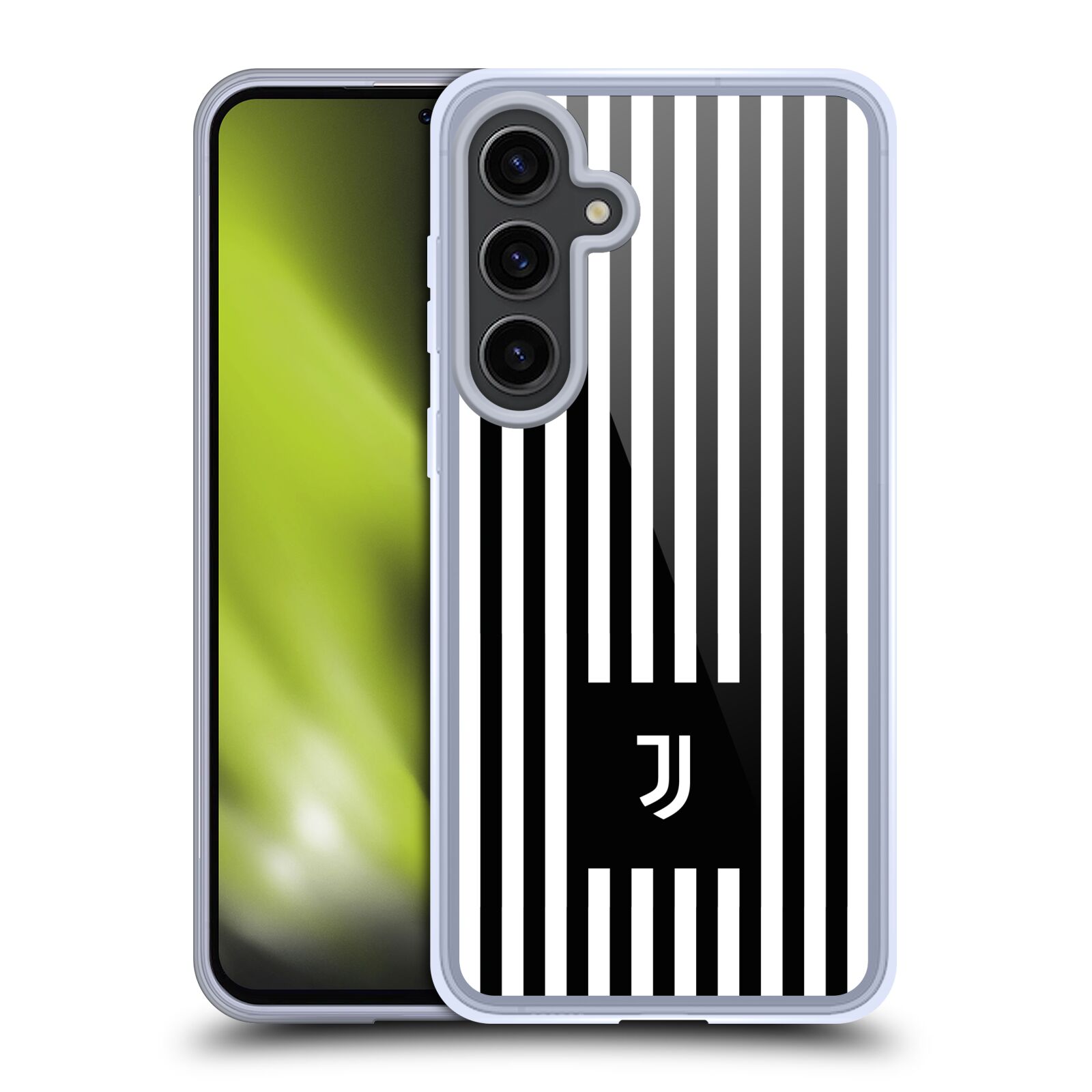 Silikonové lesklé pouzdro na mobil Samsung Galaxy S24 Plus - Head Case - Juventus FC - Nové logo - Pruhy (Silikonový kryt, obal, pouzdro na mobilní telefon s motivem Juventus FC - Nové logo - Pruhy pro Samsung Galaxy S24 Plus)