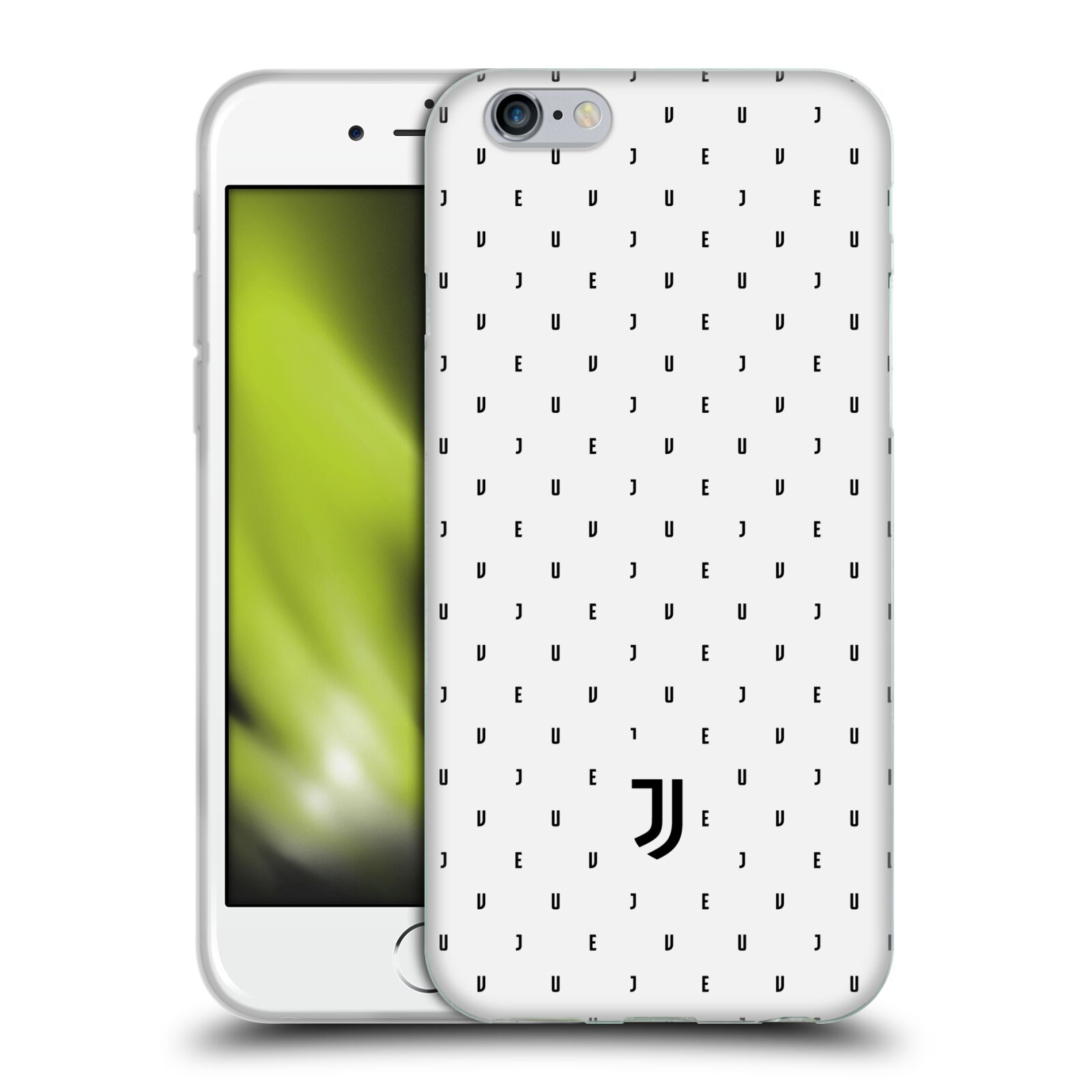 Silikonové pouzdro na mobil Apple iPhone 6 - Head Case - Juventus FC - Nové logo - Decentní (Silikonový kryt či obal na mobilní telefon s motivem Juventus FC - Nové logo - Decentní pro Apple iPhone 6)