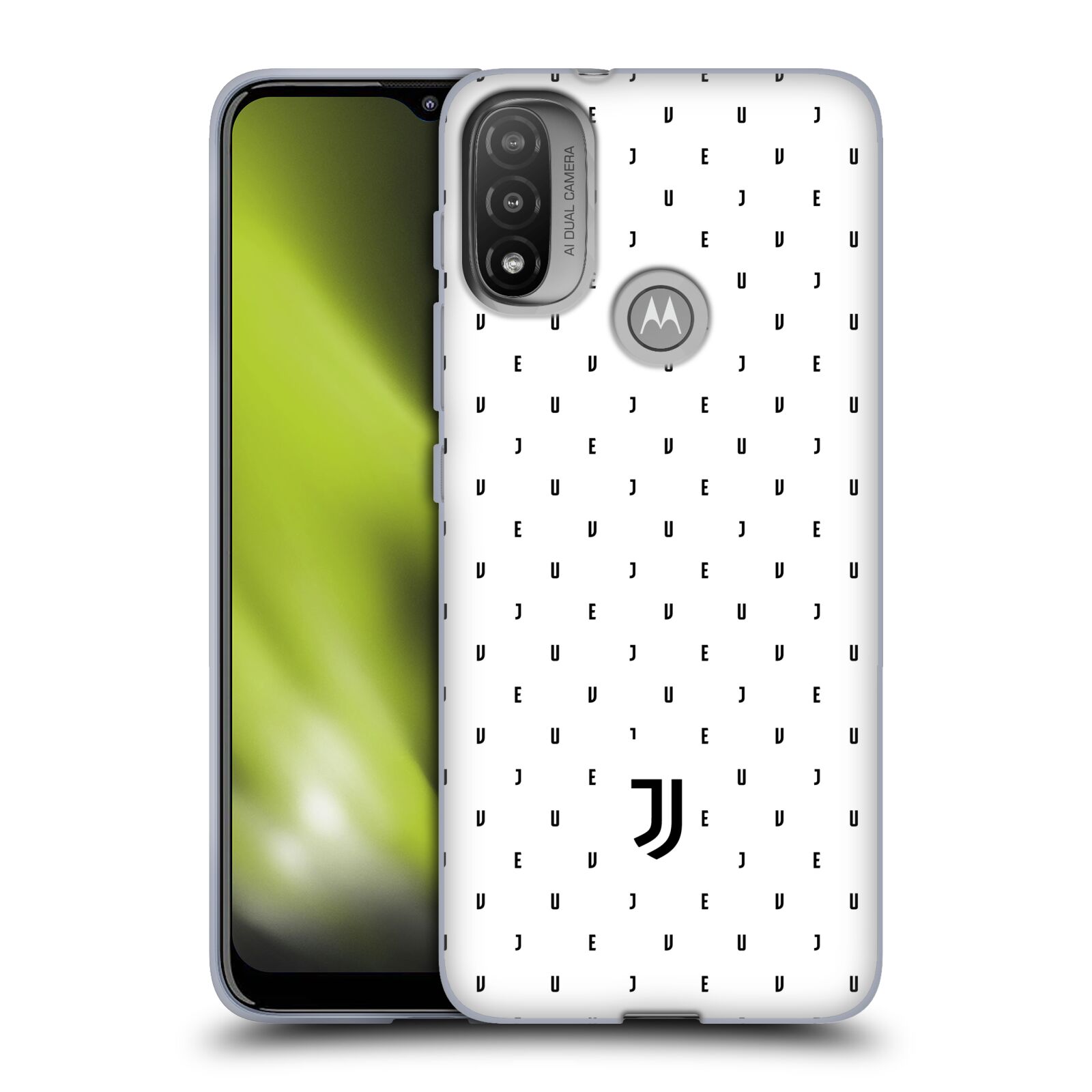Silikonové pouzdro na mobil Motorola Moto E20 - Head Case - Juventus FC - Nové logo - Decentní