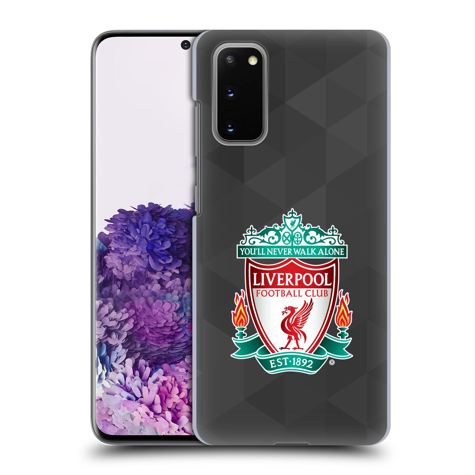 Plastové pouzdro na mobil Samsung Galaxy S20 - Head Case - ZNAK LIVERPOOL FC OFFICIAL GEOMETRIC BLACK