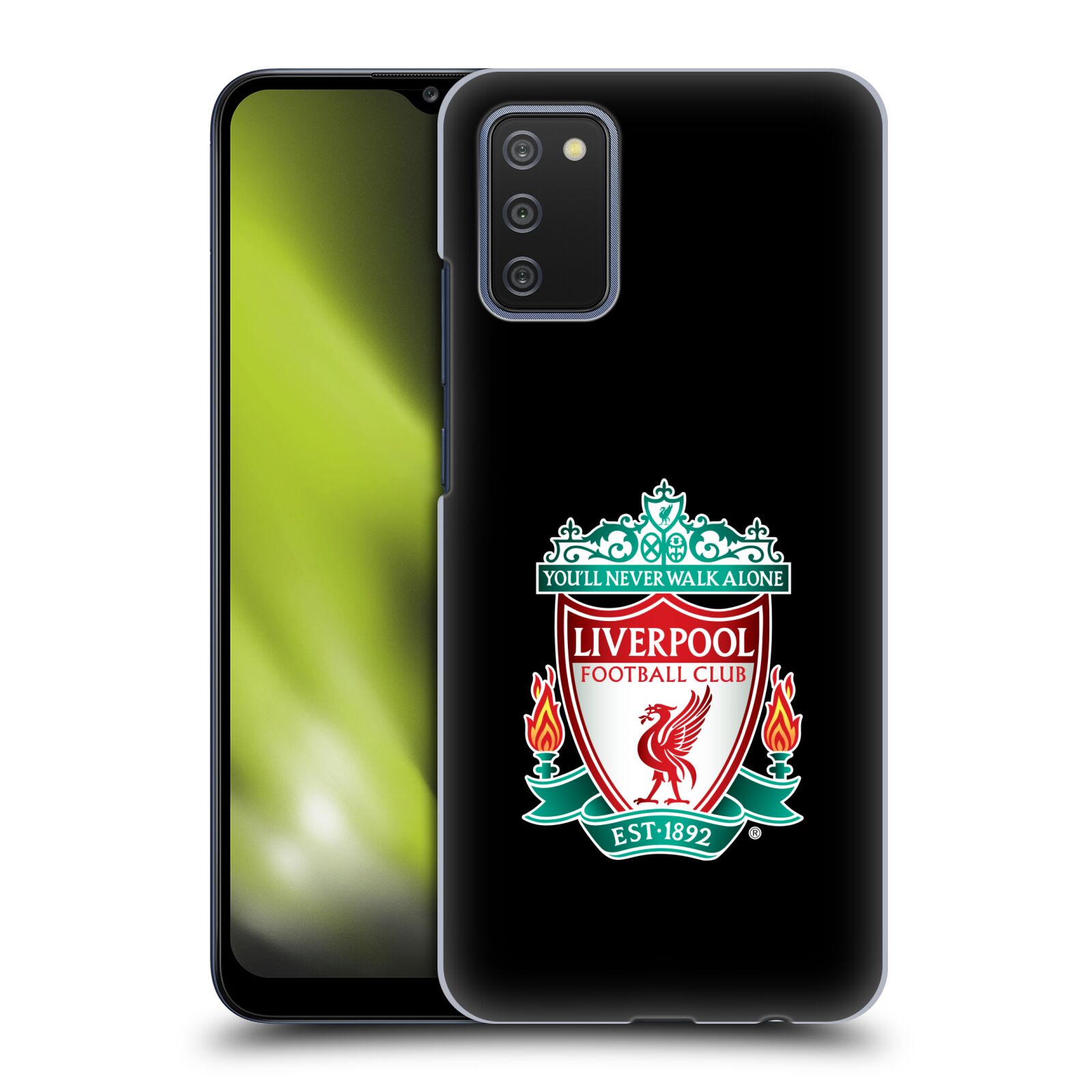 Plastové pouzdro na mobil Samsung Galaxy A02s - Head Case - ZNAK LIVERPOOL FC OFFICIAL BLACK