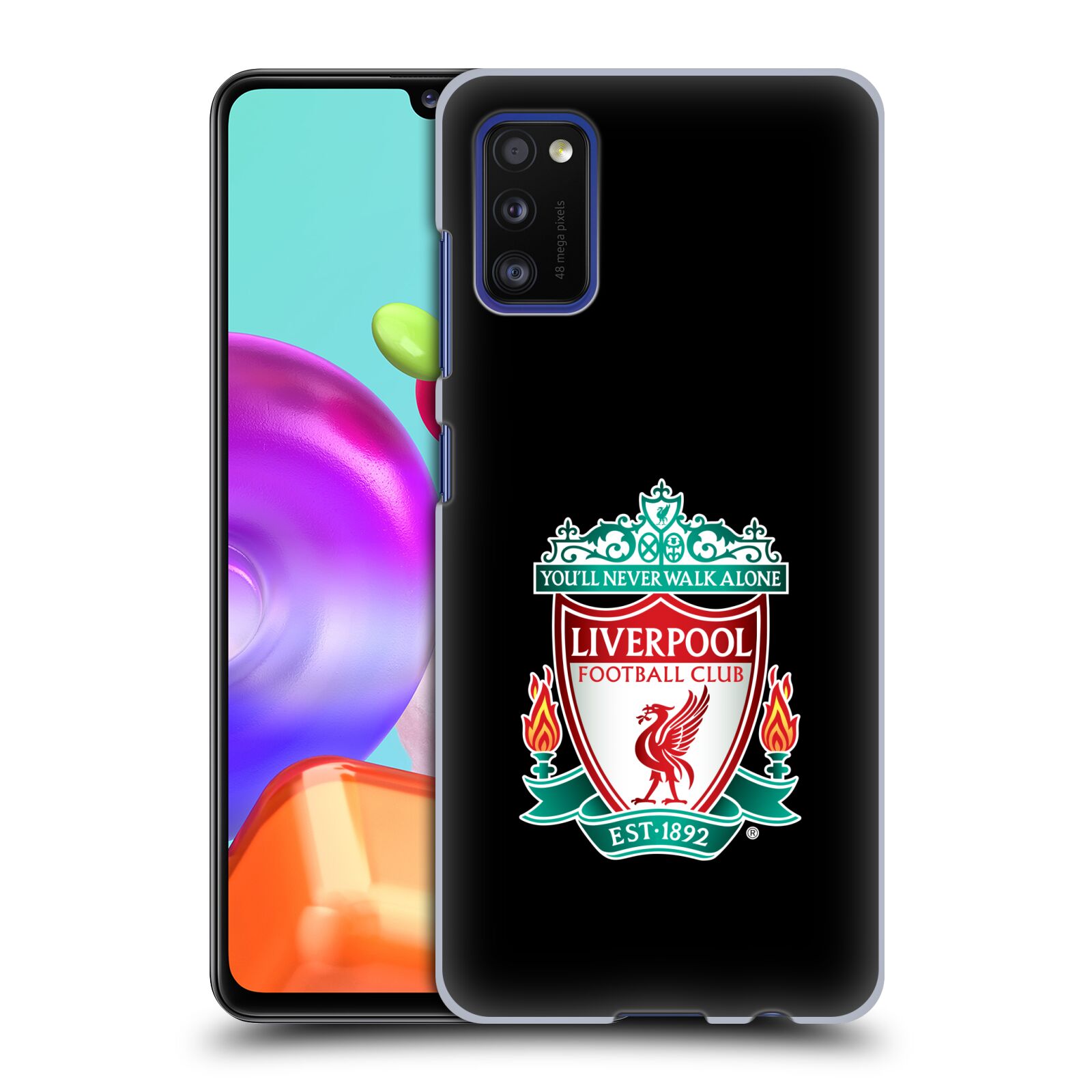 Plastové pouzdro na mobil Samsung Galaxy A41 - Head Case - ZNAK LIVERPOOL FC OFFICIAL BLACK