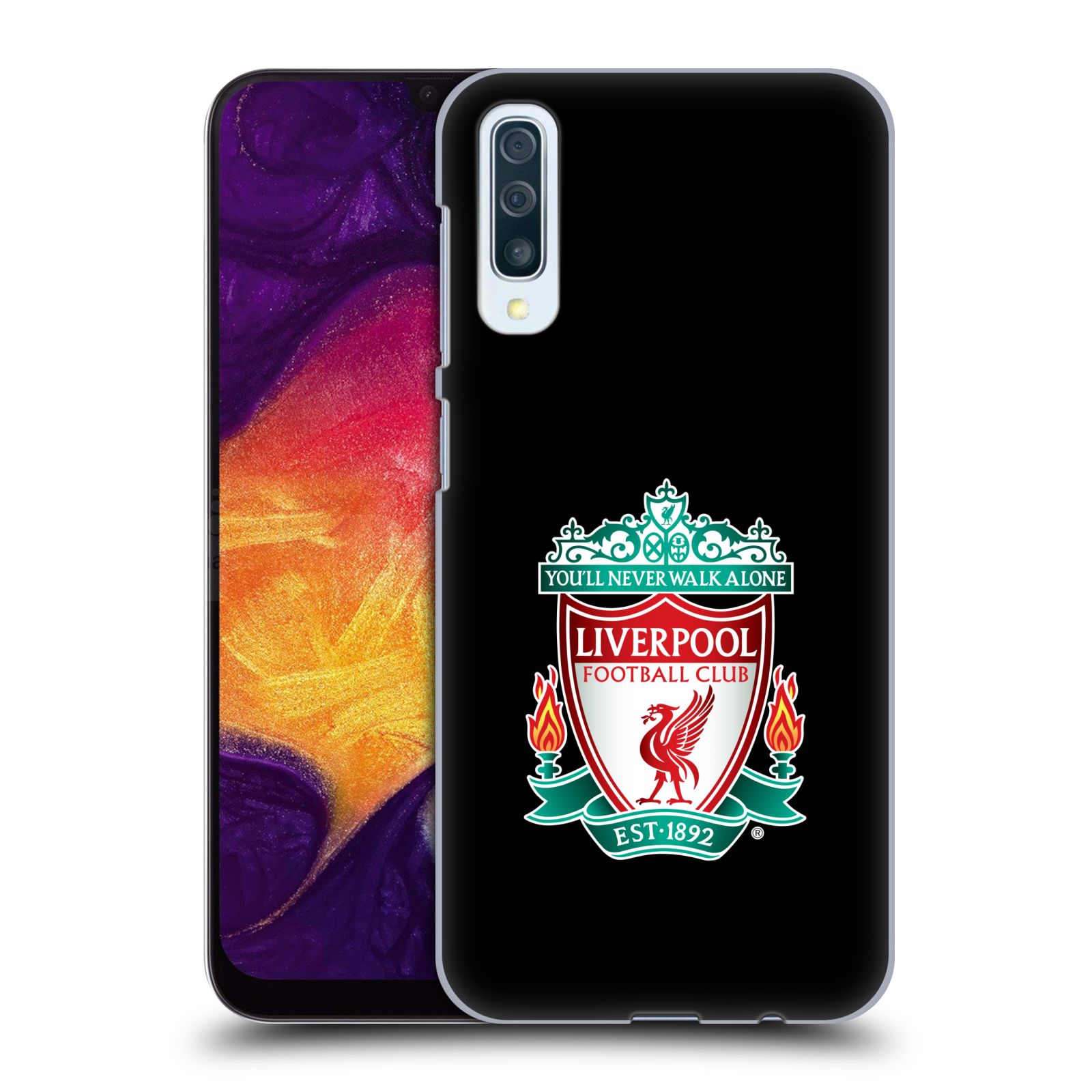 Plastové pouzdro na mobil Samsung Galaxy A50 / A30s - Head Case - ZNAK LIVERPOOL FC OFFICIAL BLACK