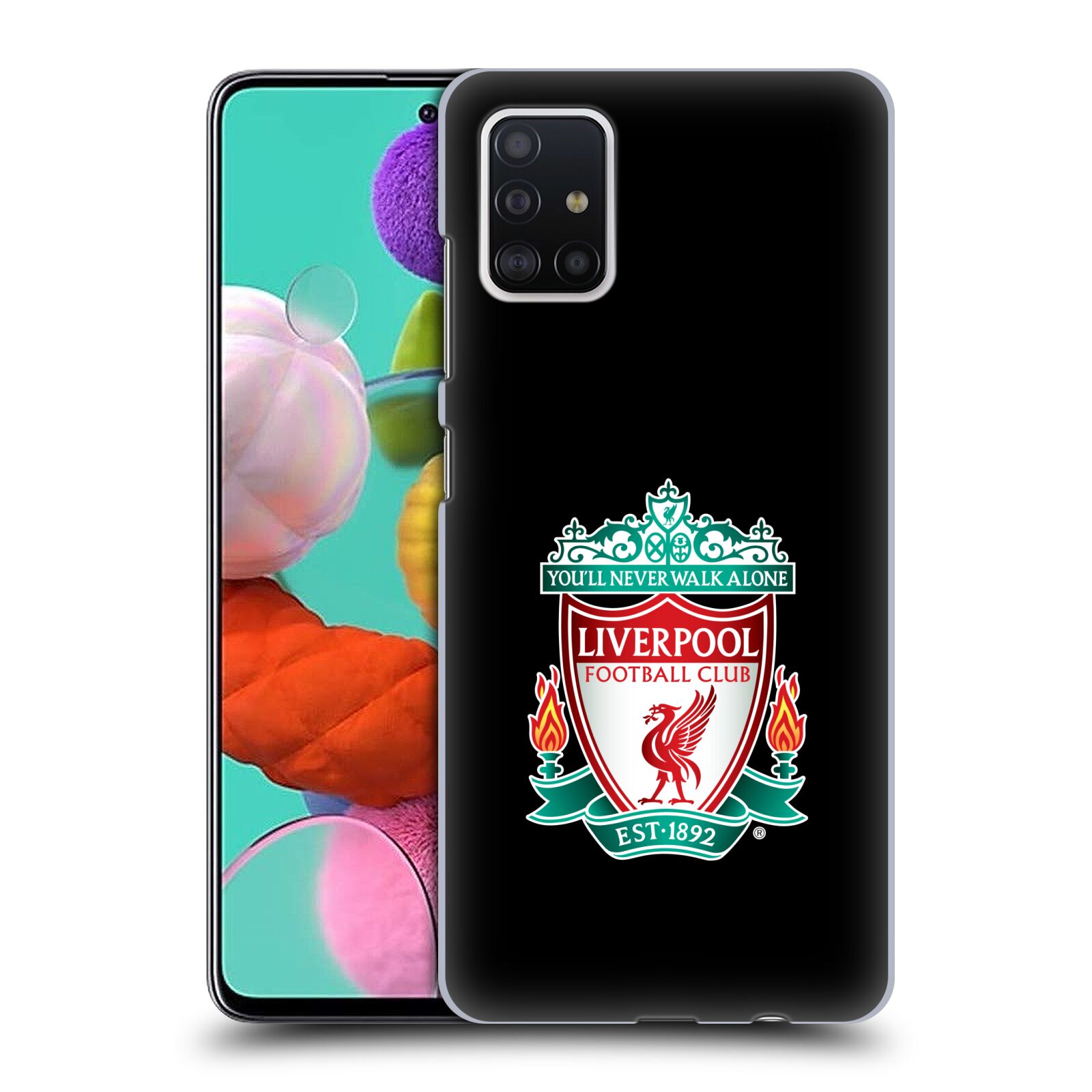 Plastové pouzdro na mobil Samsung Galaxy A51 - Head Case - ZNAK LIVERPOOL FC OFFICIAL BLACK
