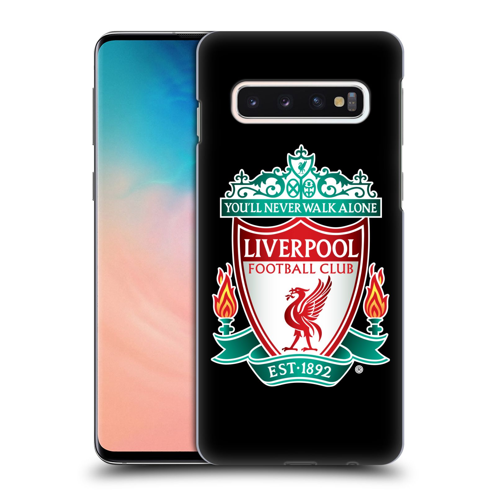 Plastové pouzdro na mobil Samsung Galaxy S10 - Head Case - ZNAK LIVERPOOL FC OFFICIAL BLACK