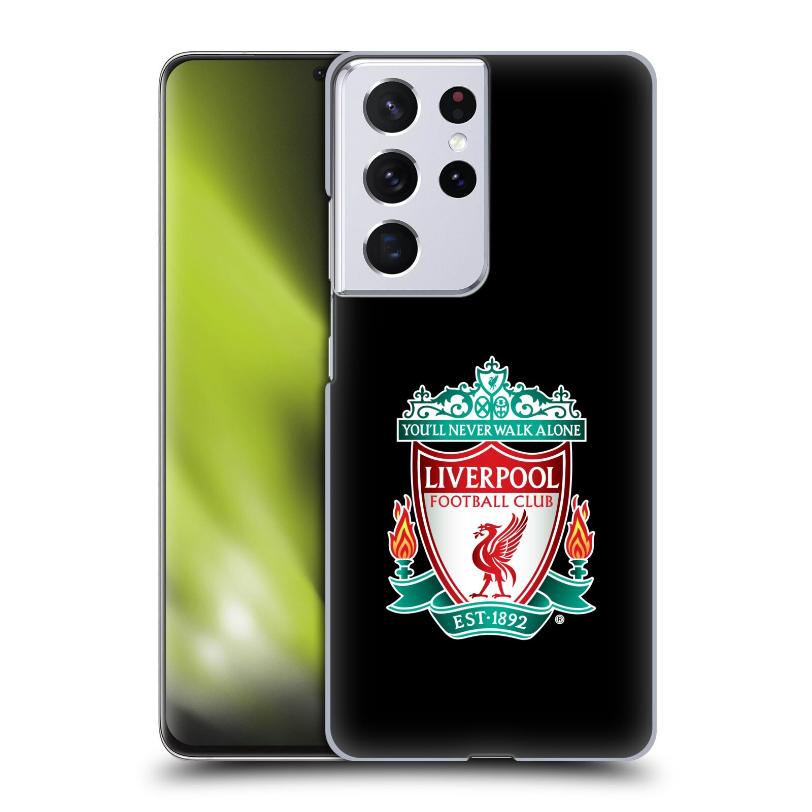Plastové pouzdro na mobil Samsung Galaxy S21 Ultra 5G - Head Case - ZNAK LIVERPOOL FC OFFICIAL BLACK