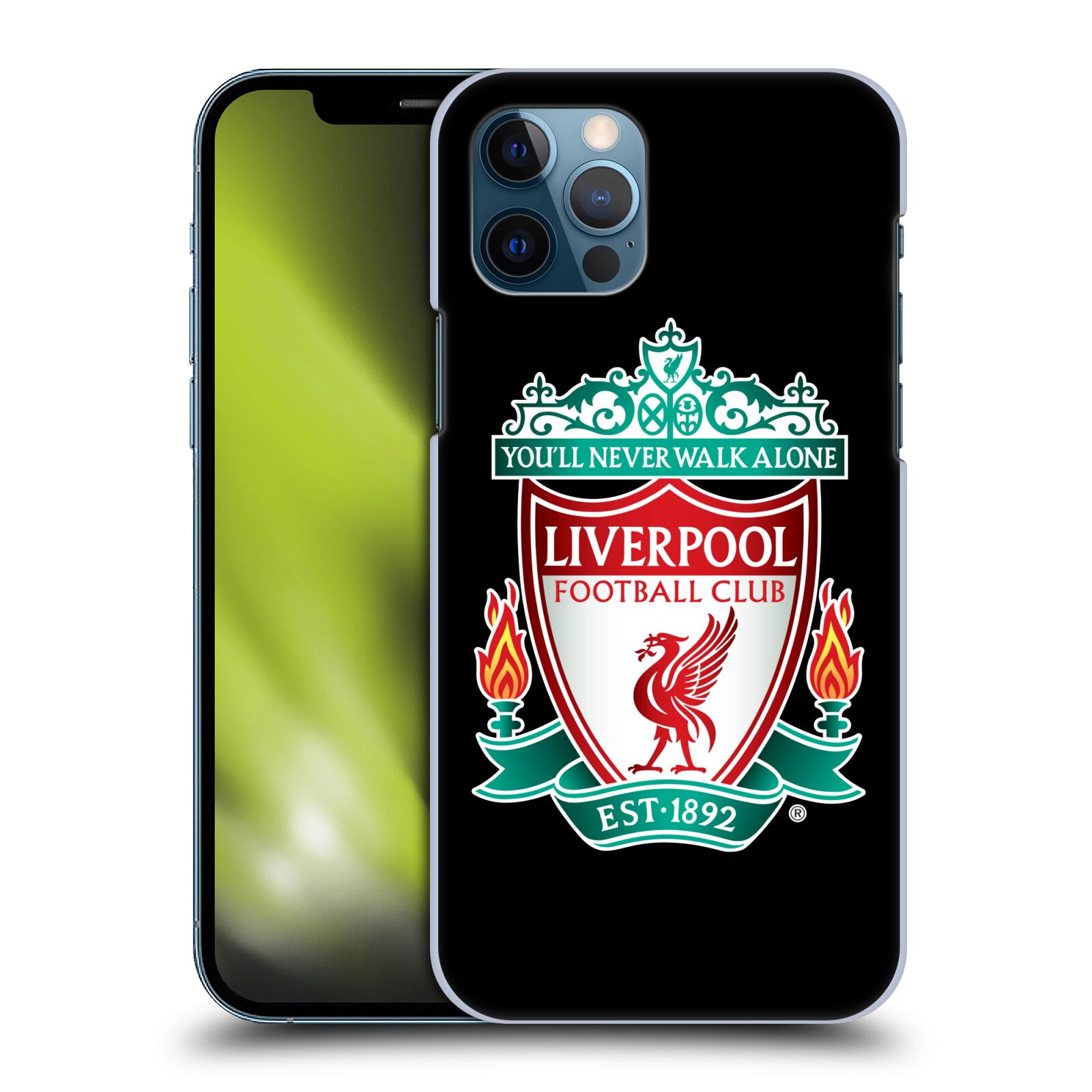 Plastové pouzdro na mobil Apple iPhone 12 / 12 Pro - Head Case - ZNAK LIVERPOOL FC OFFICIAL BLACK