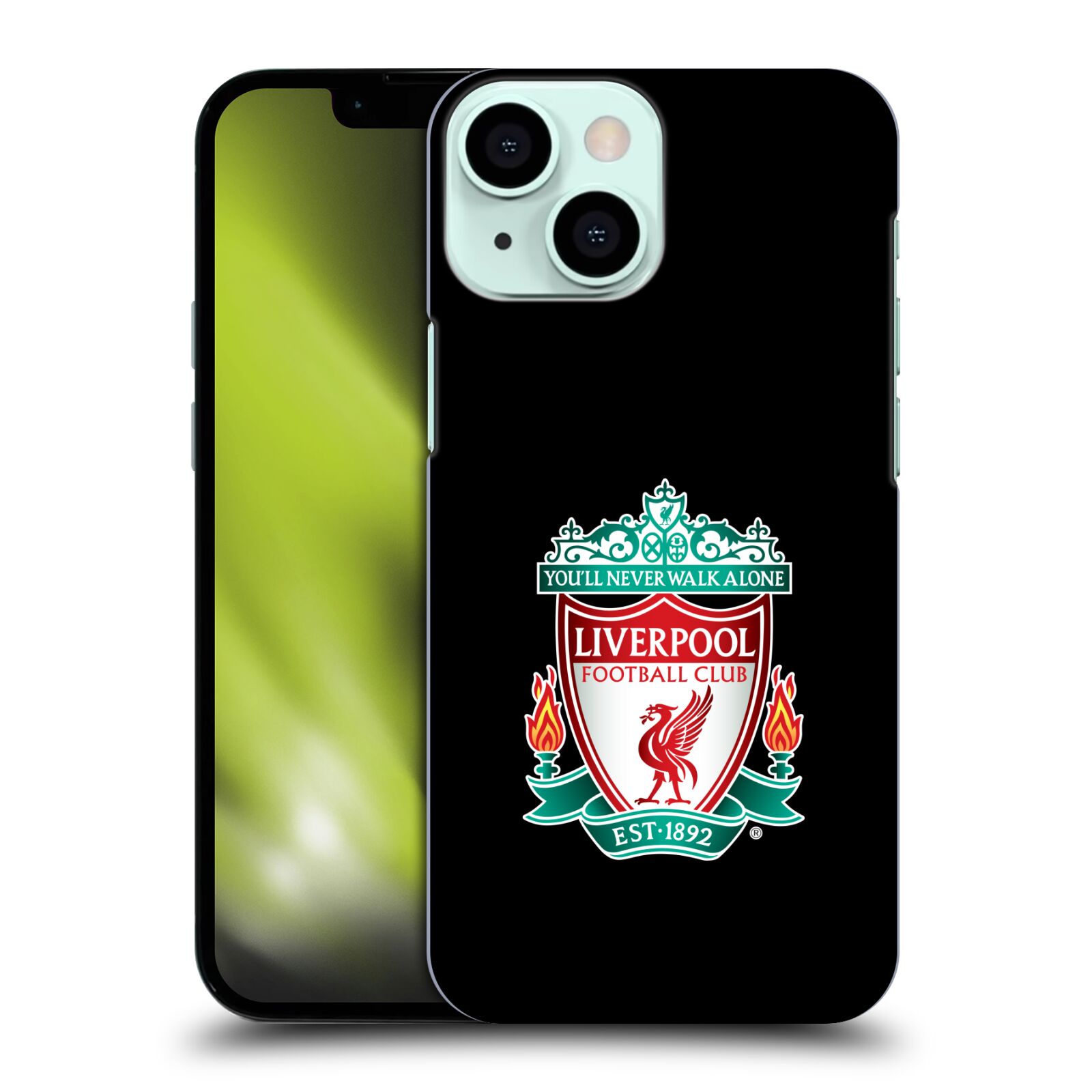 Plastové pouzdro na mobil Apple iPhone 13 Mini - Head Case - ZNAK LIVERPOOL FC OFFICIAL BLACK