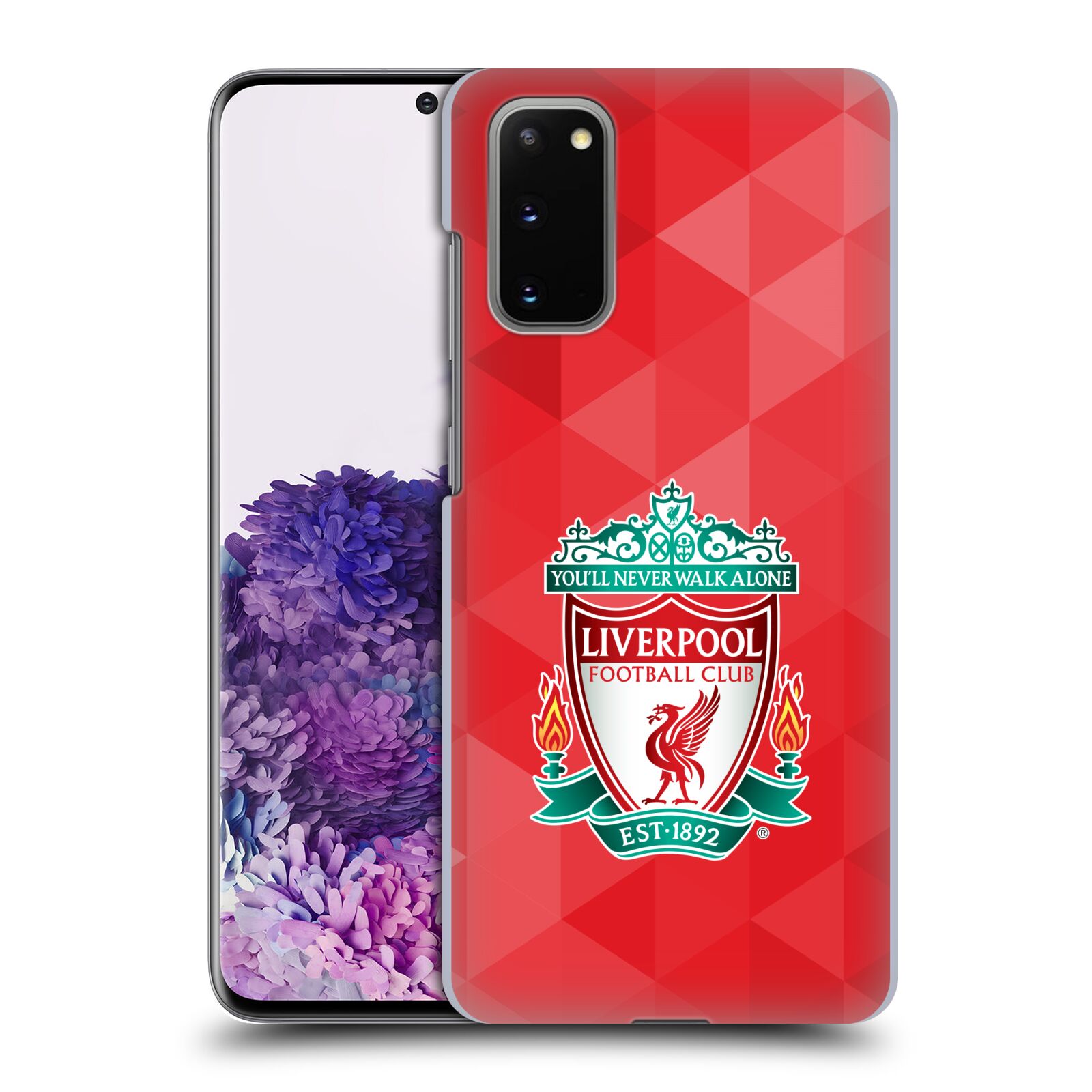 Plastové pouzdro na mobil Samsung Galaxy S20 - Head Case - ZNAK LIVERPOOL FC OFFICIAL GEOMETRIC RED