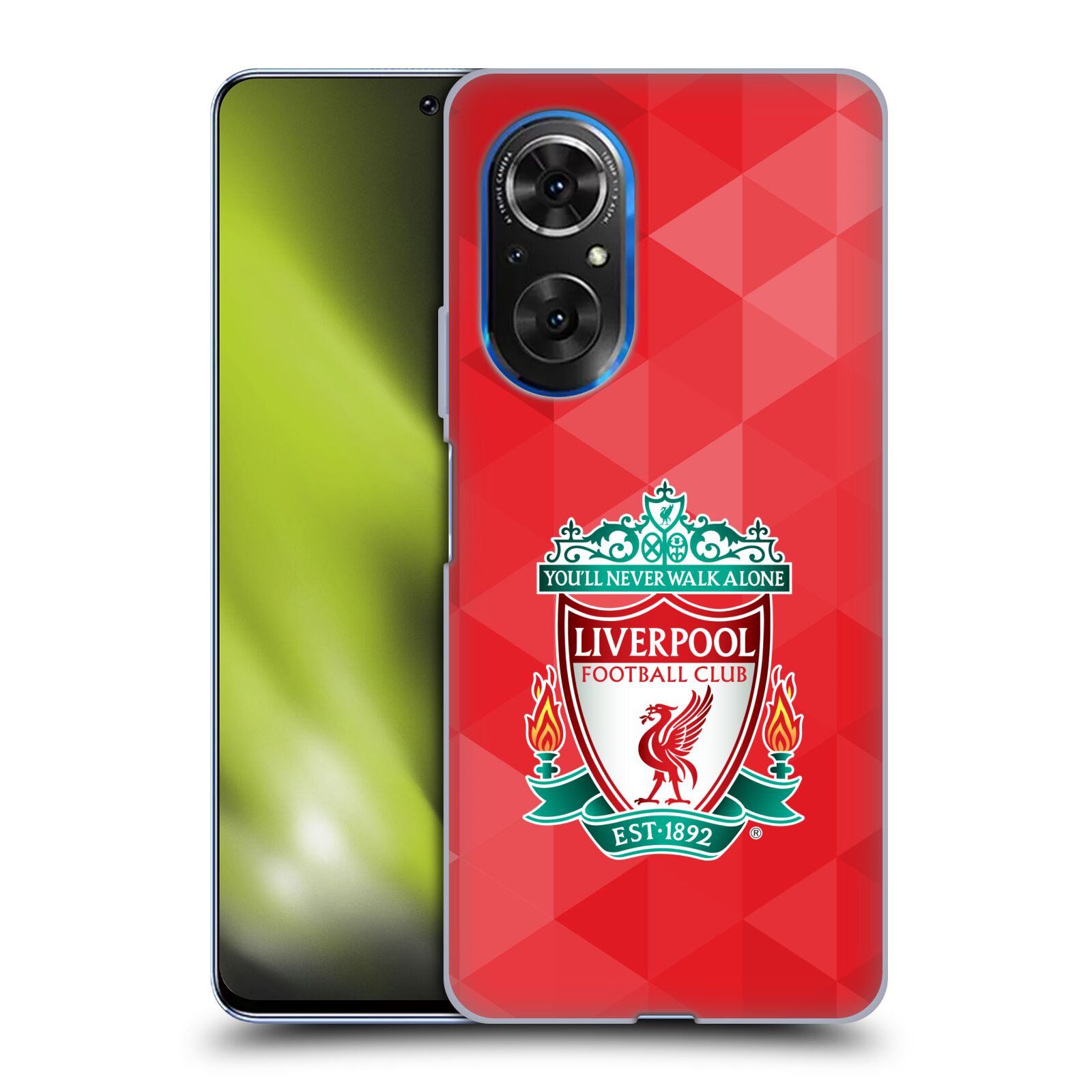 Silikonové pouzdro na mobil Huawei Nova 9 SE - Head Case - ZNAK LIVERPOOL FC OFFICIAL GEOMETRIC RED