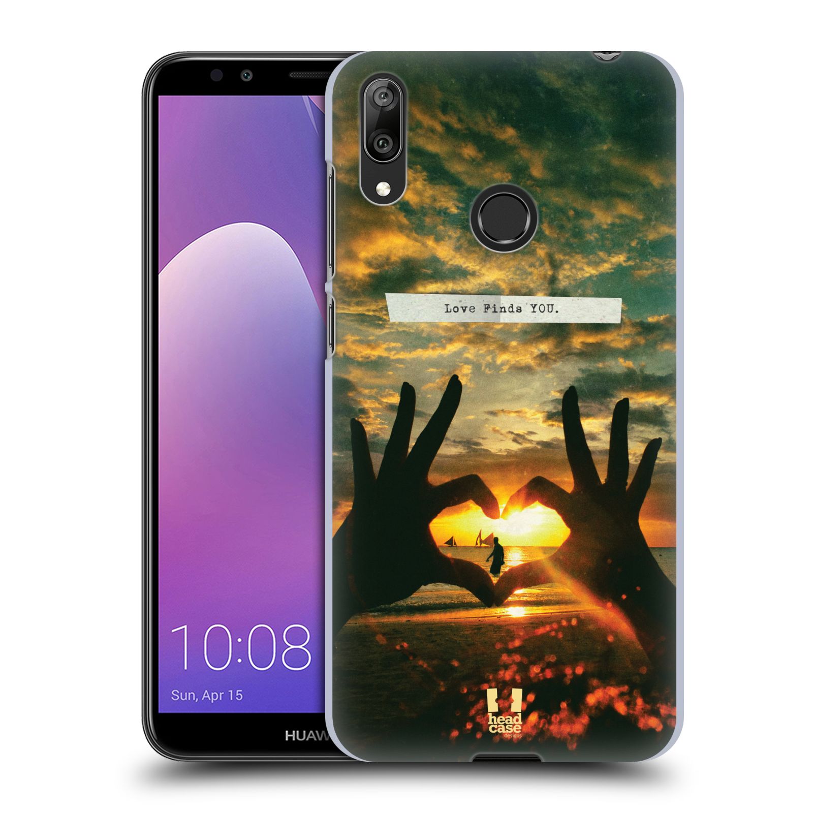 Plastové pouzdro na mobil Huawei Y7 (2019) - Head Case - LÁSKA SI TĚ NAJDE (Plastový kryt, pouzdro, obal na mobilní telefon Huawei Y7 2019 s motivem LÁSKA SI TĚ NAJDE)