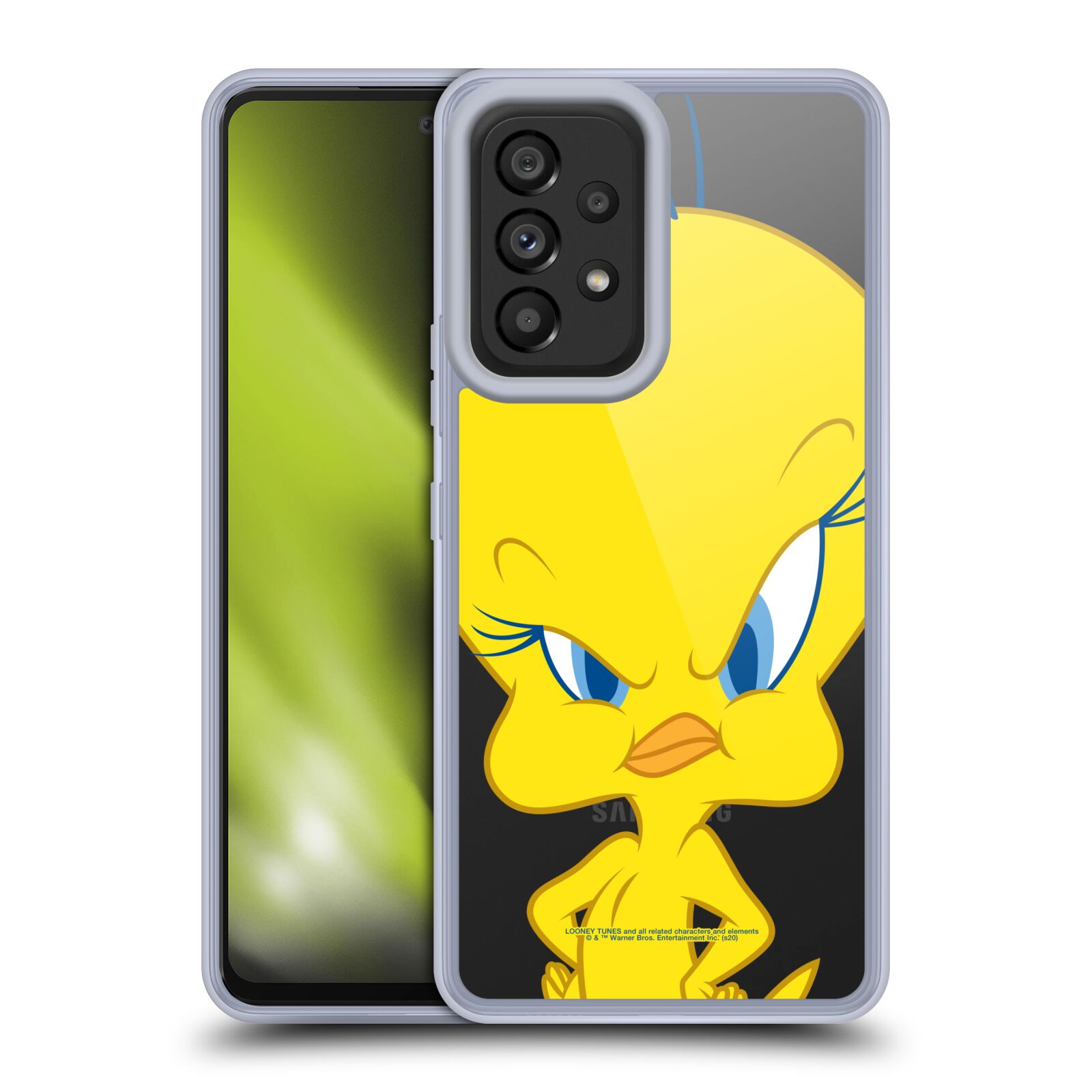 Silikonové pouzdro na mobil Samsung Galaxy A53 5G - Looney Tunes - Tweety - AKCE (Silikonový kryt, obal, pouzdro na mobilní telefon Samsung Galaxy A53 5G s licencovaným motivem Looney Tunes - Tweety)