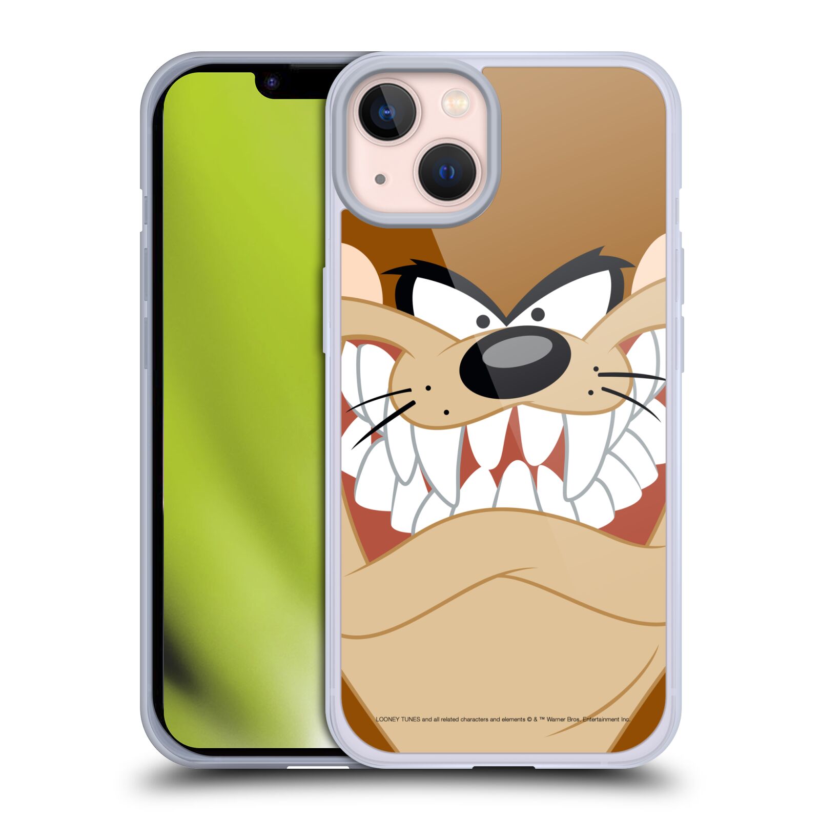 Silikonové pouzdro na mobil Apple iPhone 13 - Looney Tunes - Tasmanian Devil - Tasmánský Čert (Silikonový kryt, obal, pouzdro na mobilní telefon Apple iPhone 13 s licencovaným motivem Looney Tunes - Tasmanian Devil - Tasmánský Čert)