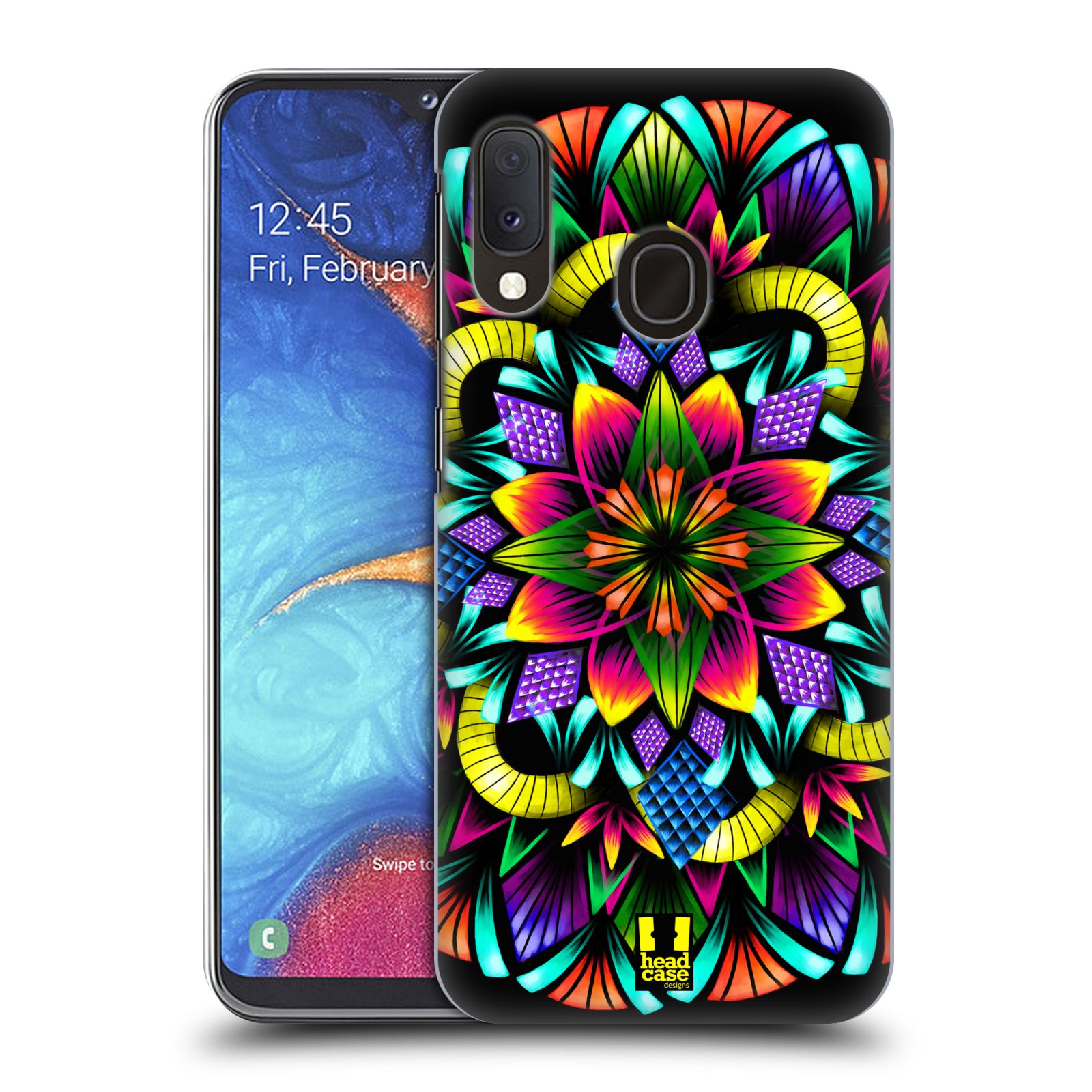 Plastové pouzdro na mobil Samsung Galaxy A20e - Head Case - Květina mandala (Plastový kryt, pouzdro, obal na mobilní telefon Samsung Galaxy A20e A202F Dual SIM s motivem Květina mandala)