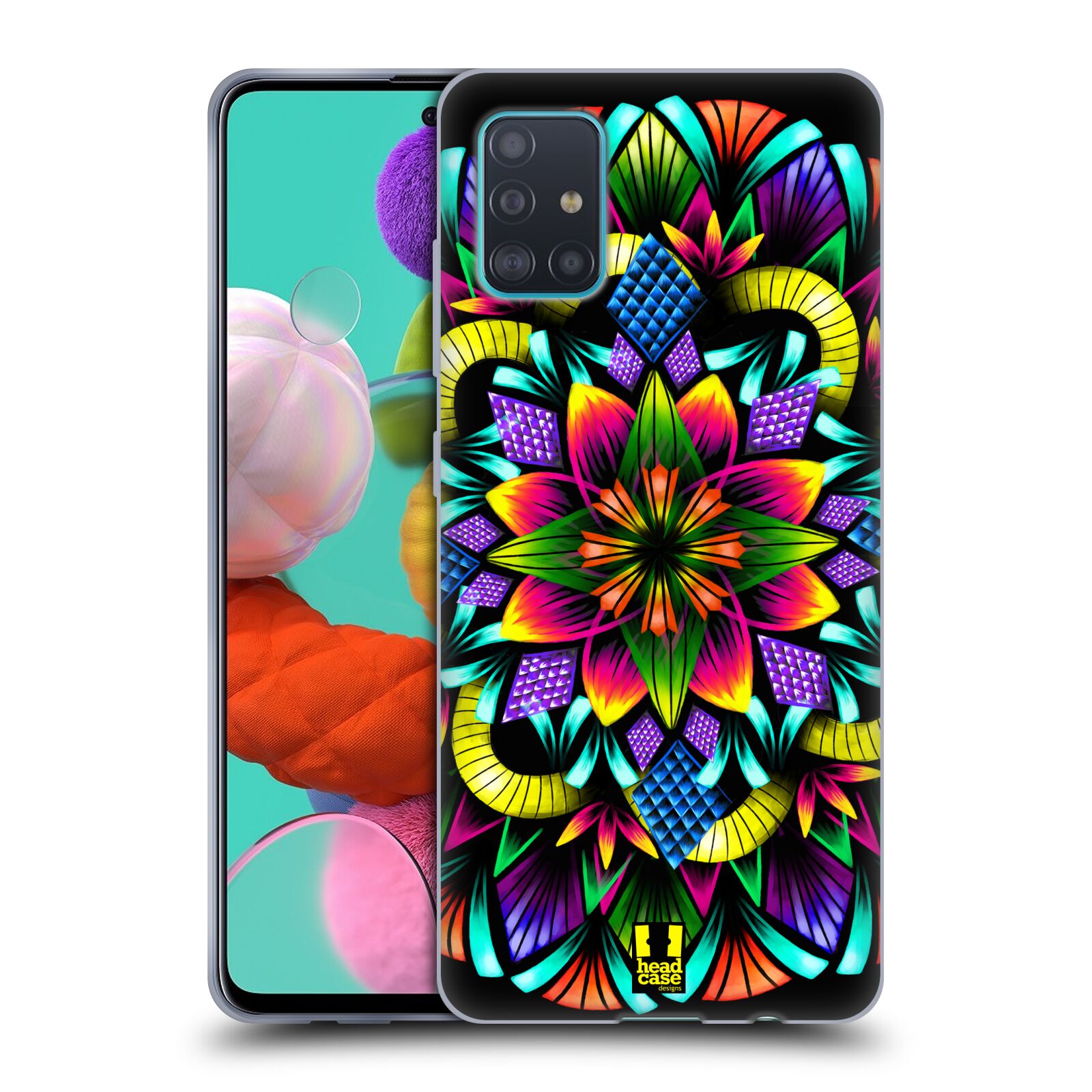 Silikonové pouzdro na mobil Samsung Galaxy A51 - Head Case - Květina mandala (Silikonový kryt, obal, pouzdro na mobilní telefon Samsung Galaxy A51 A515F Dual SIM s motivem Květina mandala)