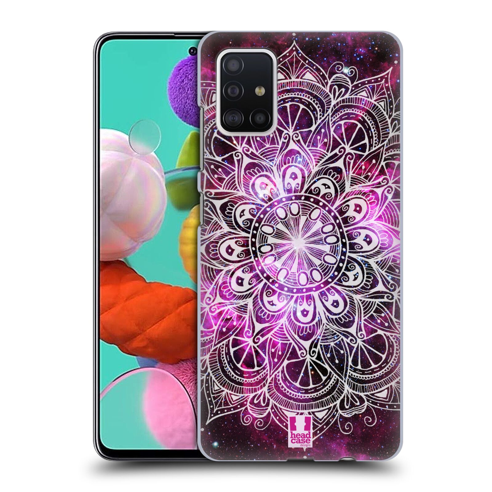 Plastové pouzdro na mobil Samsung Galaxy A51 - Head Case - Mandala Doodle Nebula (Plastový kryt, pouzdro, obal na mobilní telefon Samsung Galaxy A51 A515F Dual SIM s motivem Mandala Doodle Nebula)