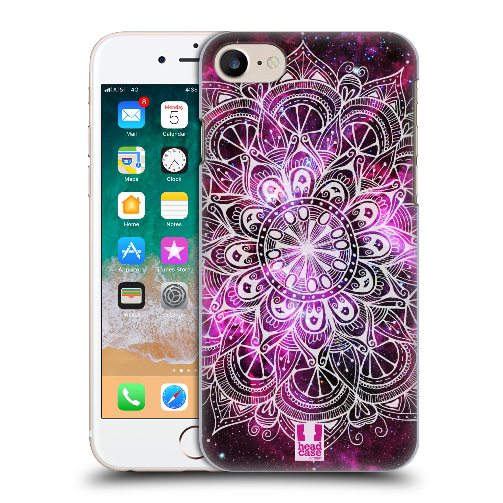 Plastové pouzdro na mobil Apple iPhone 7 HEAD CASE Mandala Doodle Nebula (Plastový kryt či obal na mobilní telefon Apple iPhone 7)
