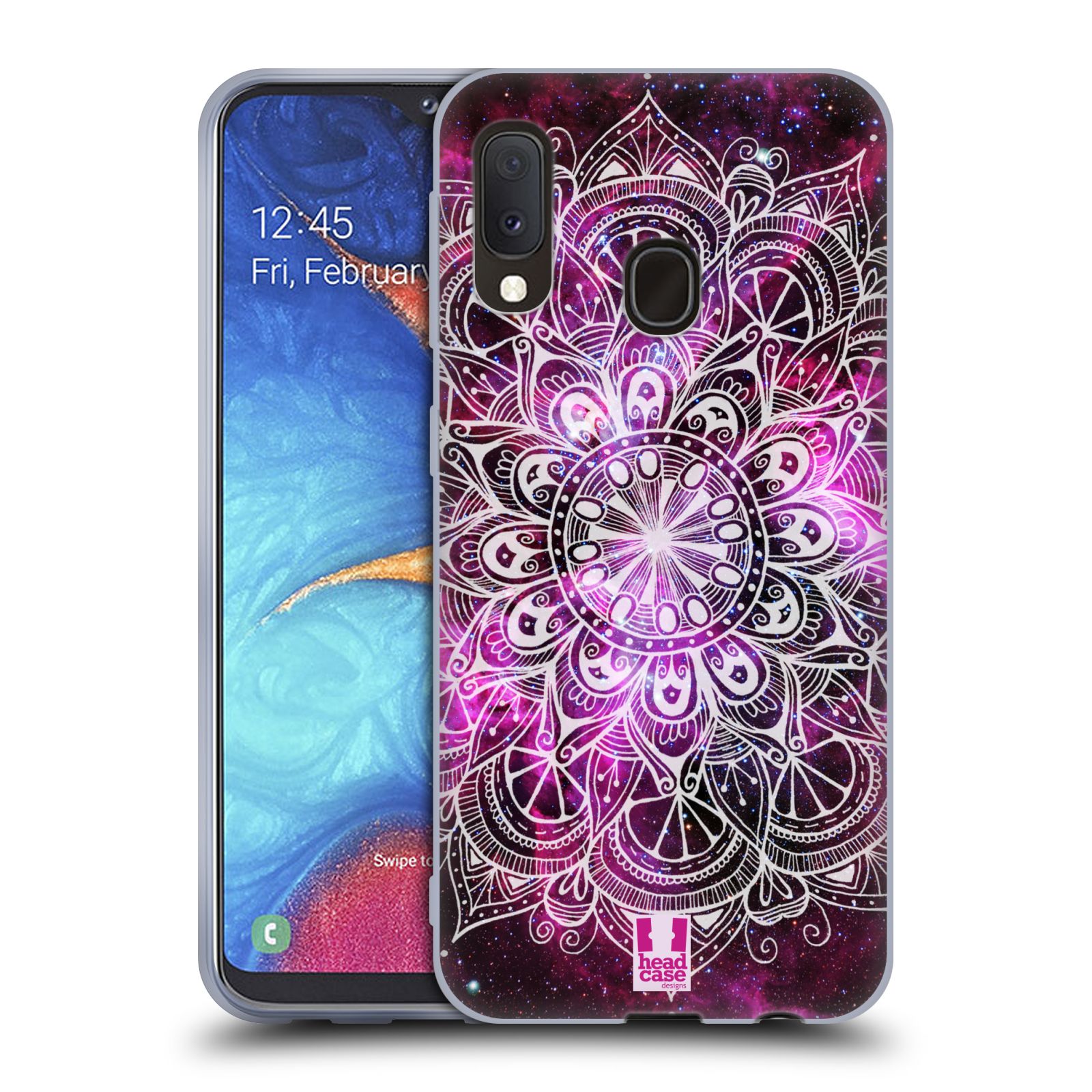Silikonové pouzdro na mobil Samsung Galaxy A20e - Head Case - Mandala Doodle Nebula (Silikonový kryt, obal, pouzdro na mobilní telefon Samsung Galaxy A20e A202F Dual SIM s motivem Mandala Doodle Nebula)