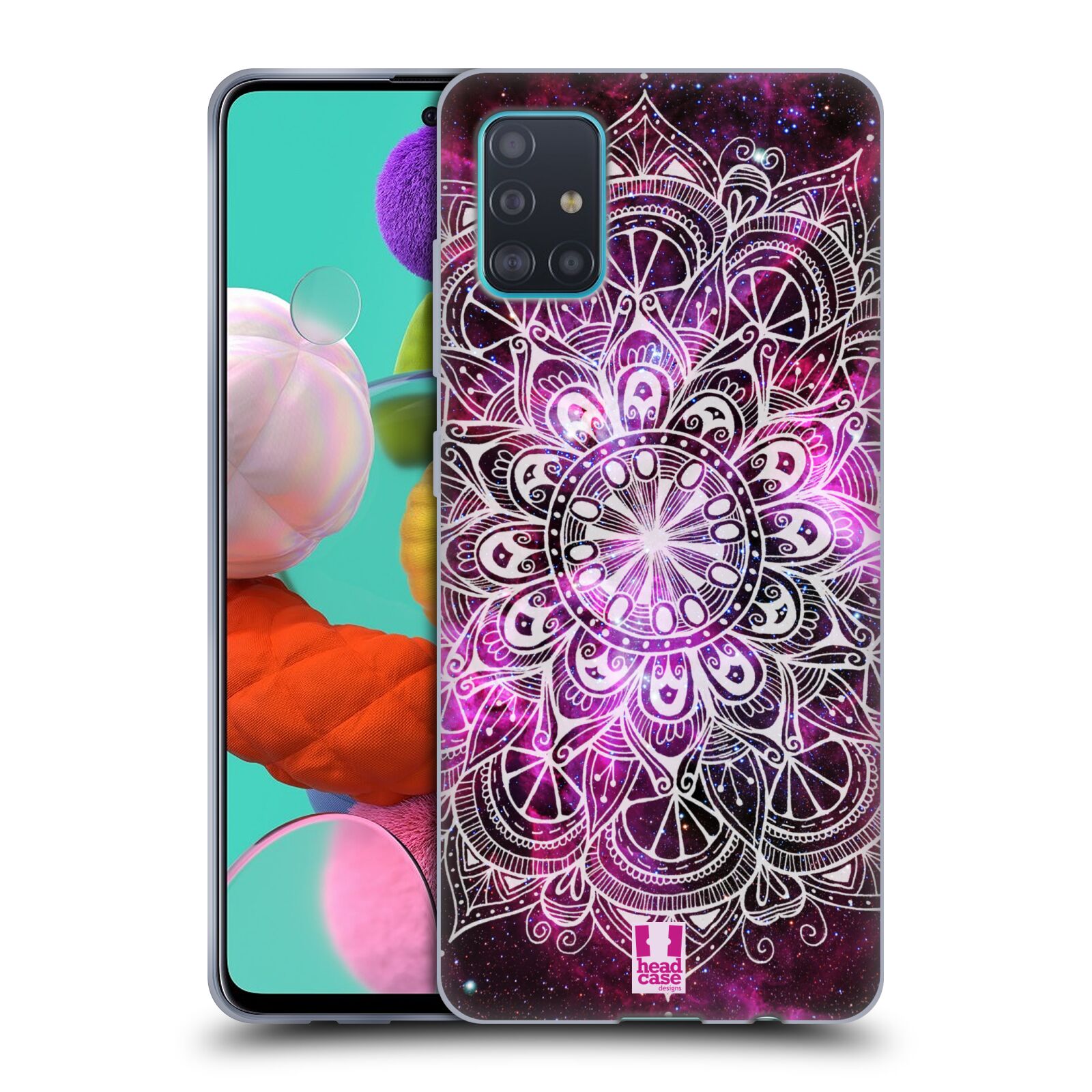 Silikonové pouzdro na mobil Samsung Galaxy A51 - Head Case - Mandala Doodle Nebula (Silikonový kryt, obal, pouzdro na mobilní telefon Samsung Galaxy A51 A515F Dual SIM s motivem Mandala Doodle Nebula)