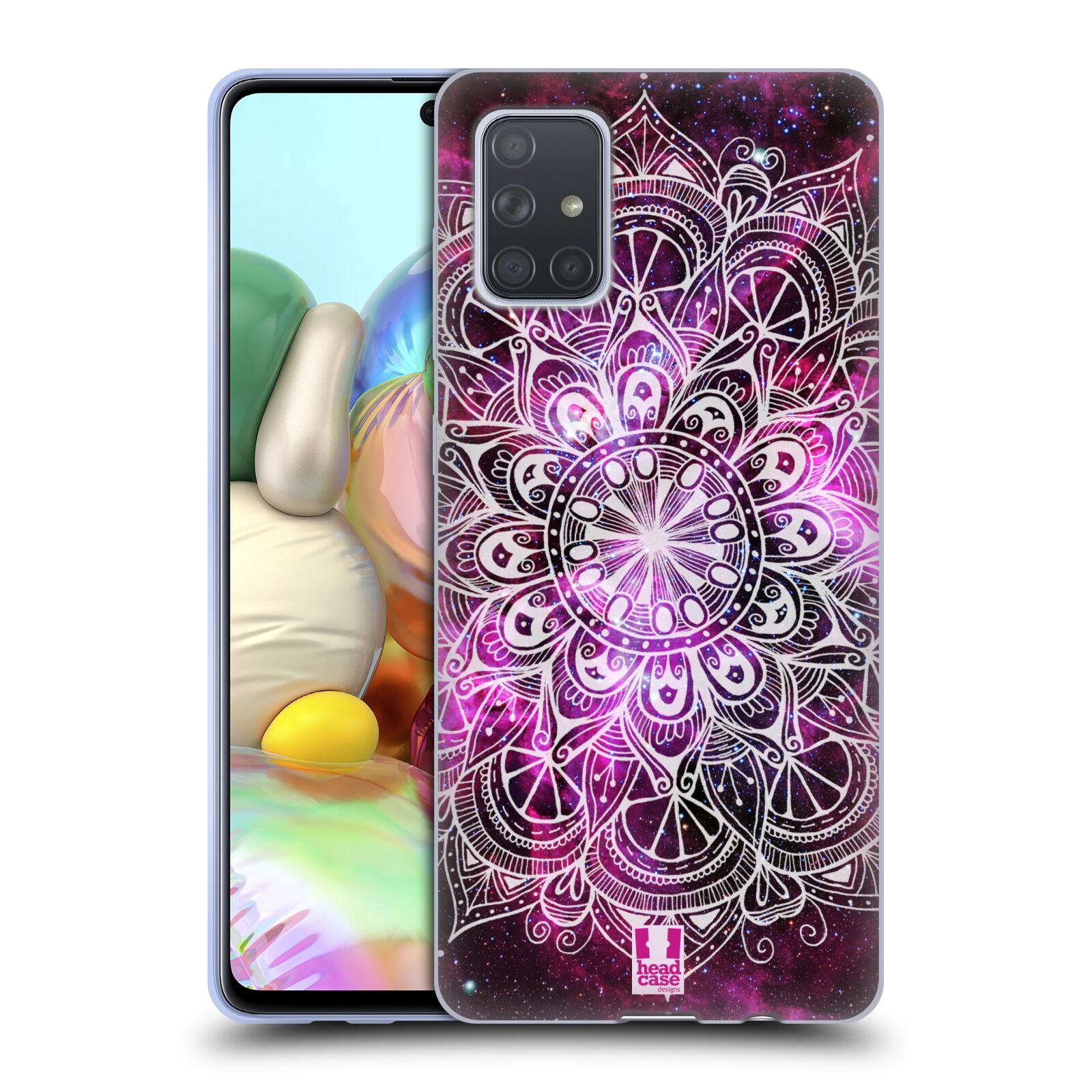 Silikonové pouzdro na mobil Samsung Galaxy A71 - Head Case - Mandala Doodle Nebula (Silikonový kryt, obal, pouzdro na mobilní telefon Samsung Galaxy A71 A715F Dual SIM s motivem Mandala Doodle Nebula)