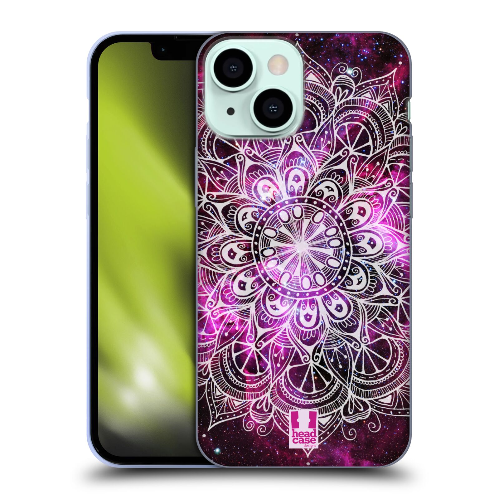Silikonové pouzdro na mobil Apple iPhone 13 Mini - Head Case - Mandala Doodle Nebula (Silikonový kryt, obal, pouzdro na mobilní telefon Apple iPhone 13 Mini s motivem Mandala Doodle Nebula)