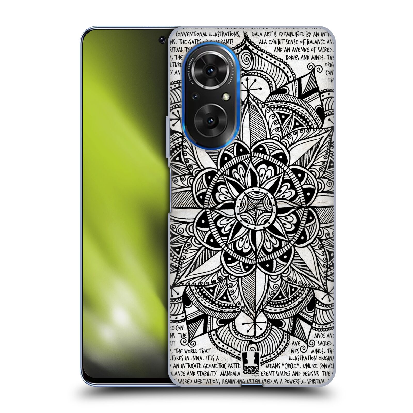 Silikonové pouzdro na mobil Huawei Nova 9 SE - Head Case - Mandala Doodle Paper