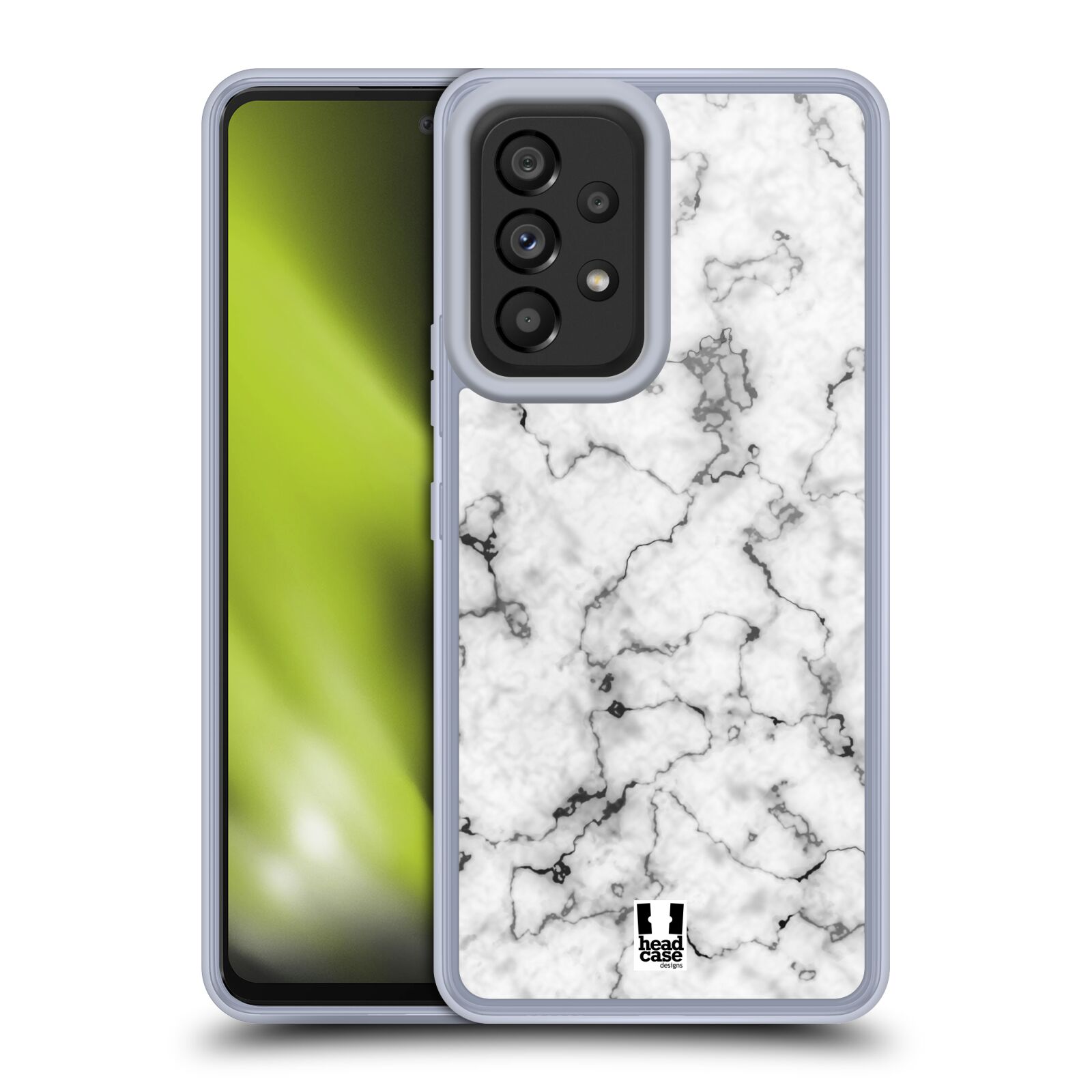 Silikonové pouzdro na mobil Samsung Galaxy A53 5G - Head Case - Bílý mramor