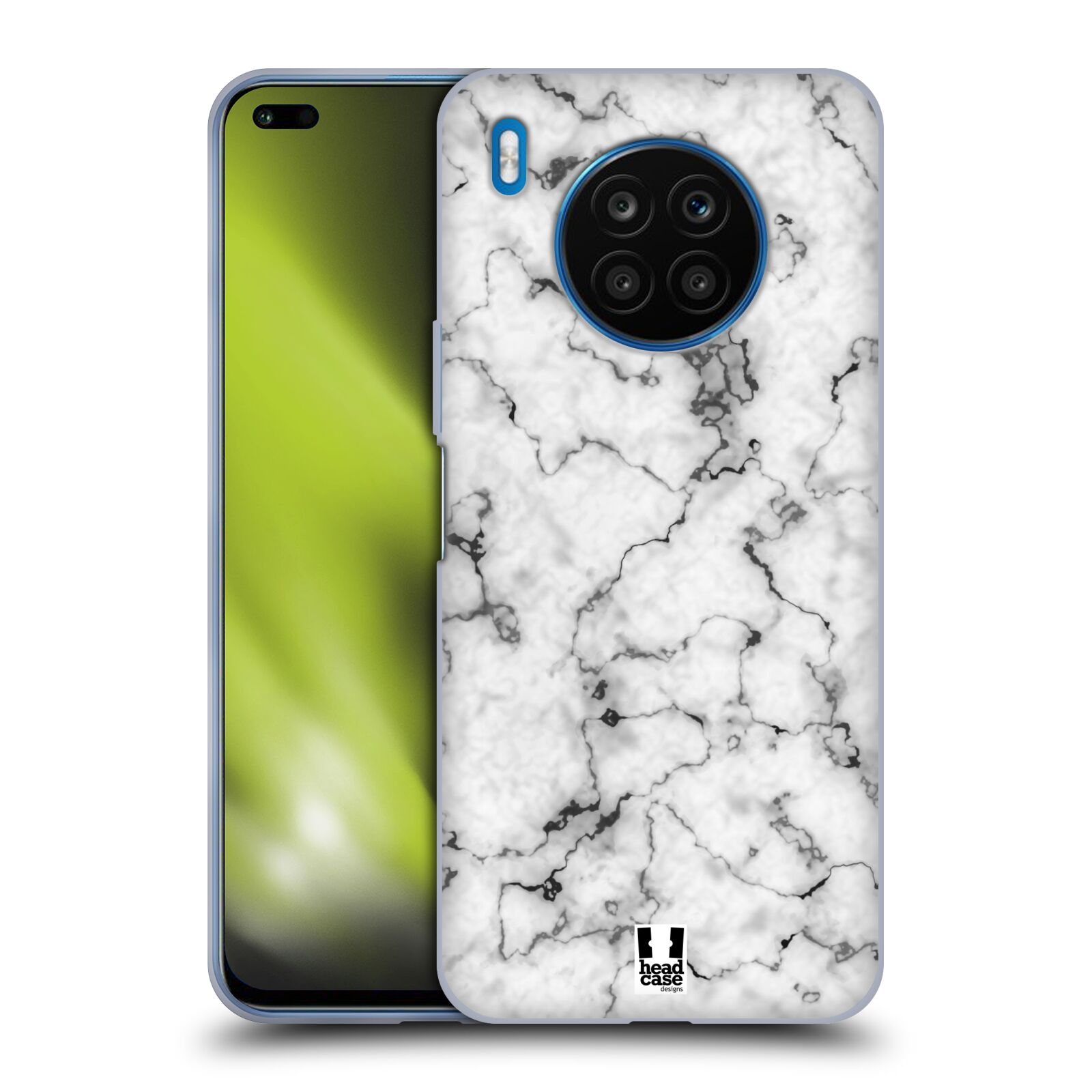 Silikonové pouzdro na mobil Huawei Nova 8i / Honor 50 Lite - Head Case - Bílý mramor