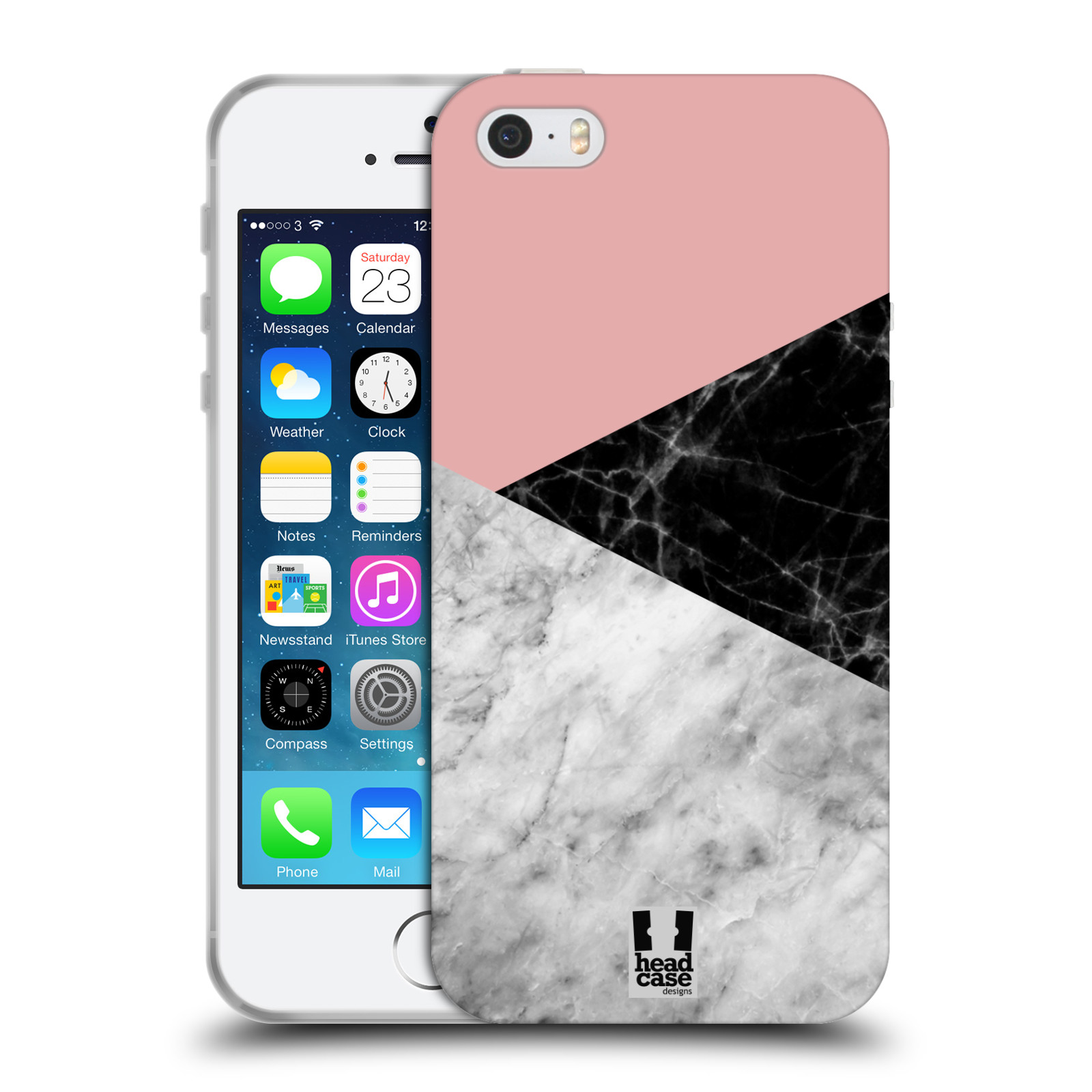 Silikonové pouzdro na mobil Apple iPhone 5, 5S, SE - Head Case - Mramor mix
