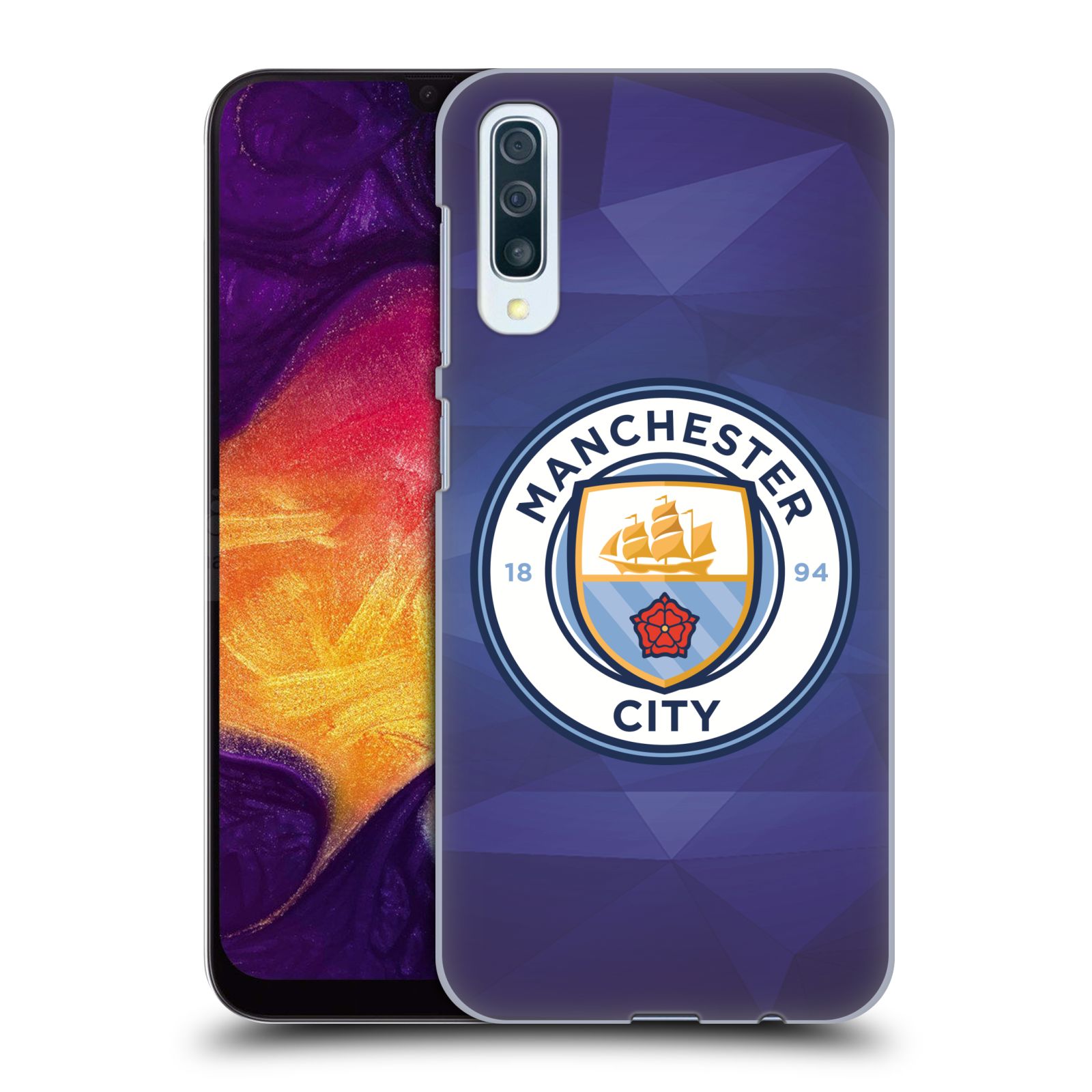 Plastové pouzdro na mobil Samsung Galaxy A50 / A30s - Head Case - Manchester City FC - Modré nové logo