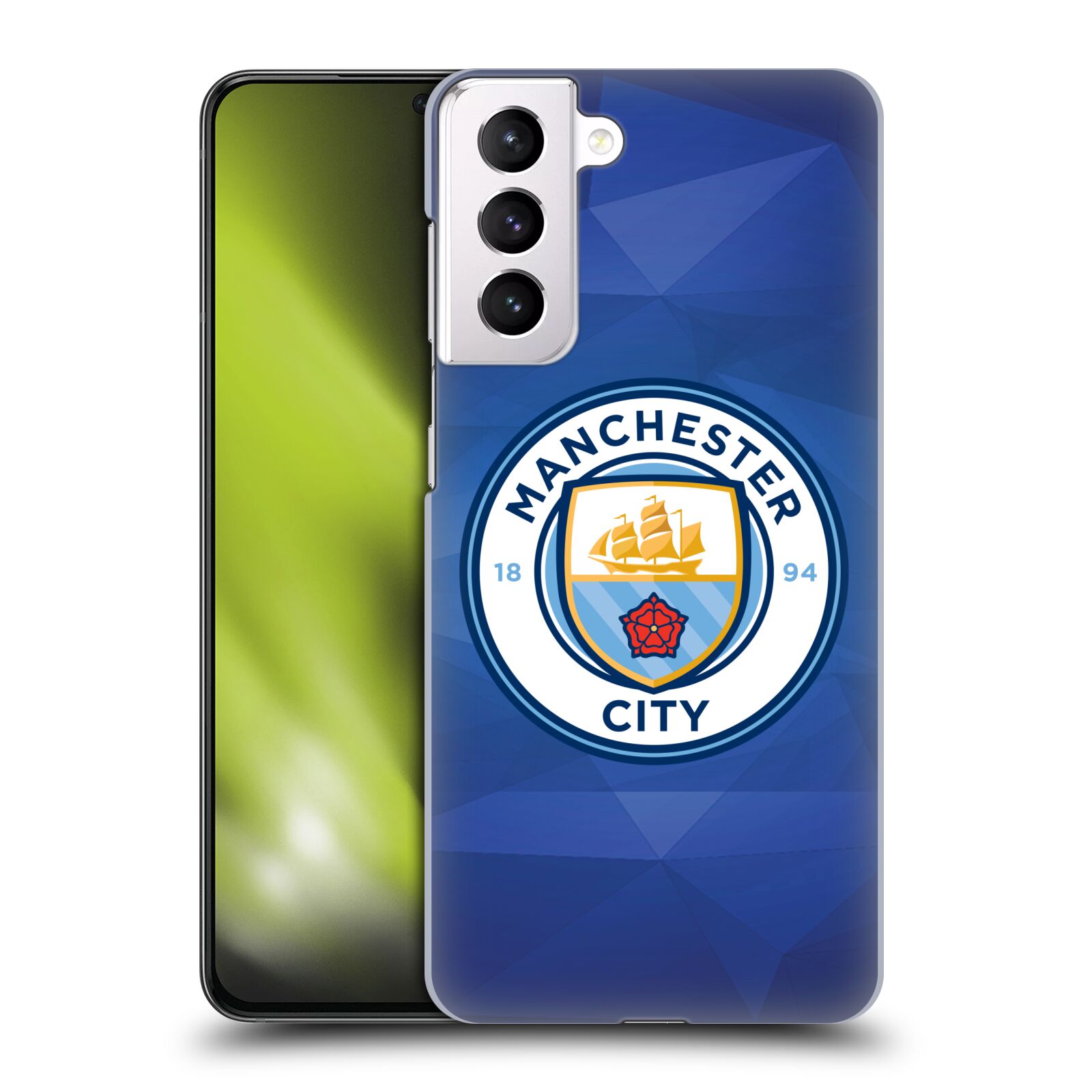 Plastové pouzdro na mobil Samsung Galaxy S21 Plus 5G - Head Case - Manchester City FC - Modré nové logo