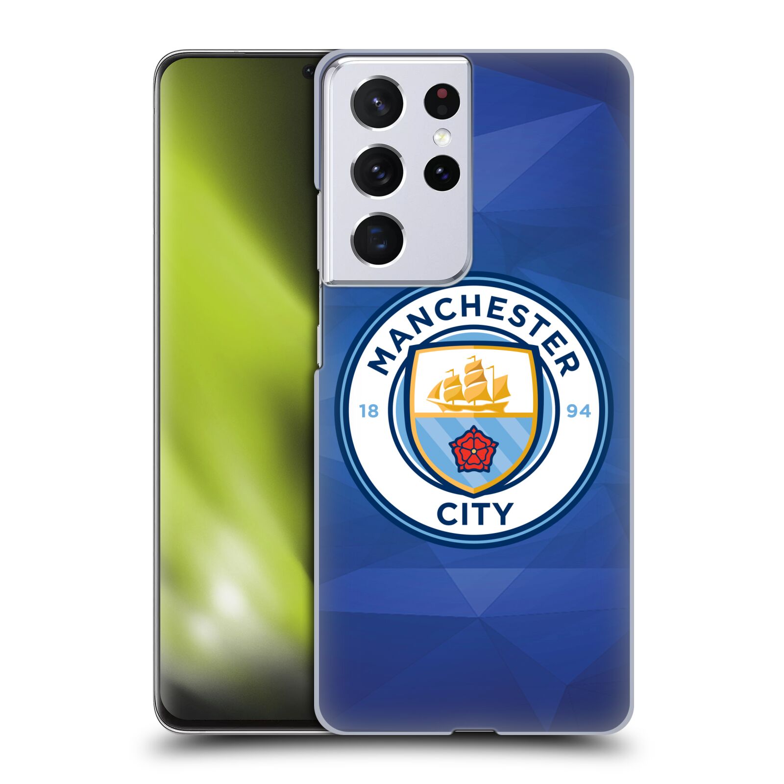 Plastové pouzdro na mobil Samsung Galaxy S21 Ultra 5G - Head Case - Manchester City FC - Modré nové logo