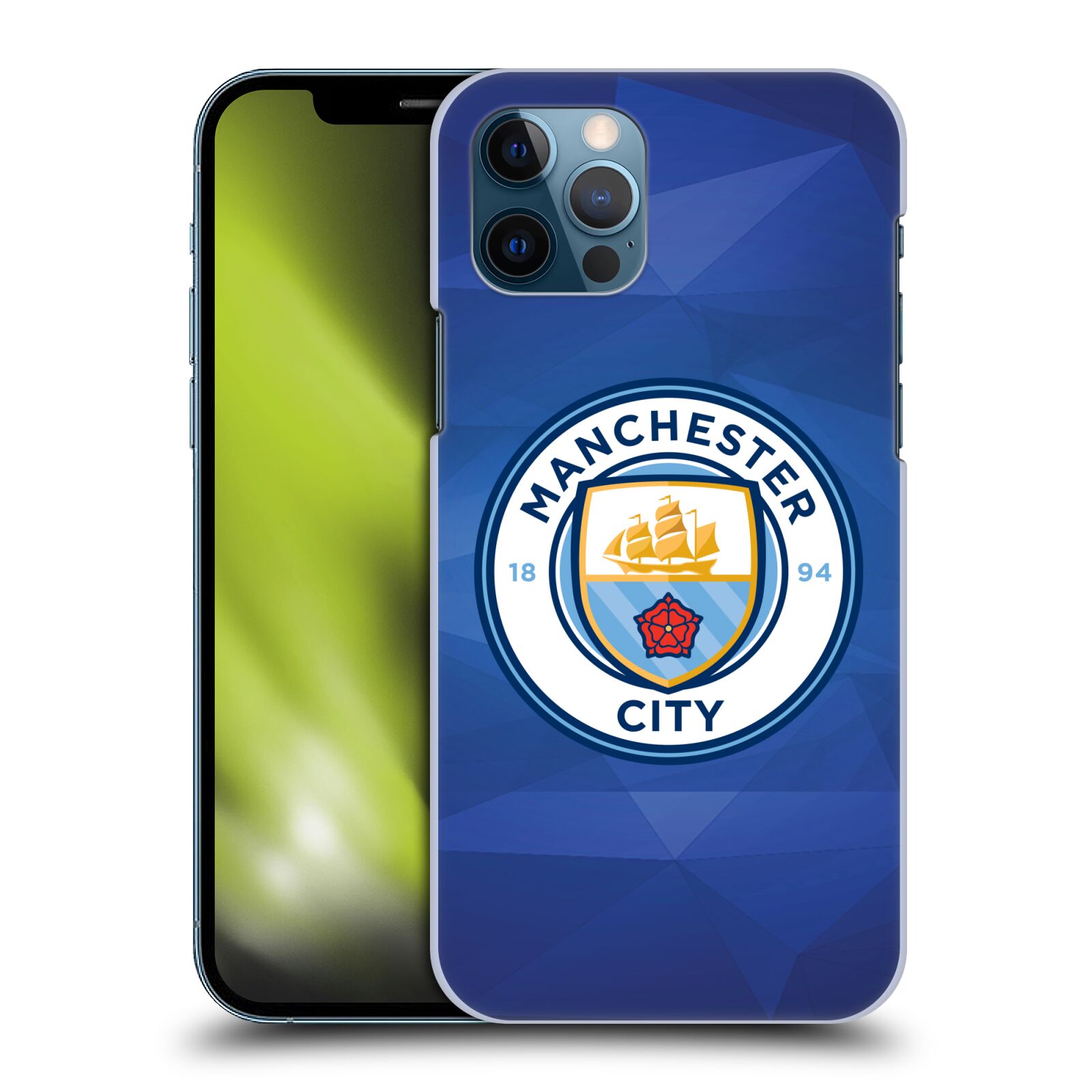 Plastové pouzdro na mobil Apple iPhone 12 / 12 Pro - Head Case - Manchester City FC - Modré nové logo