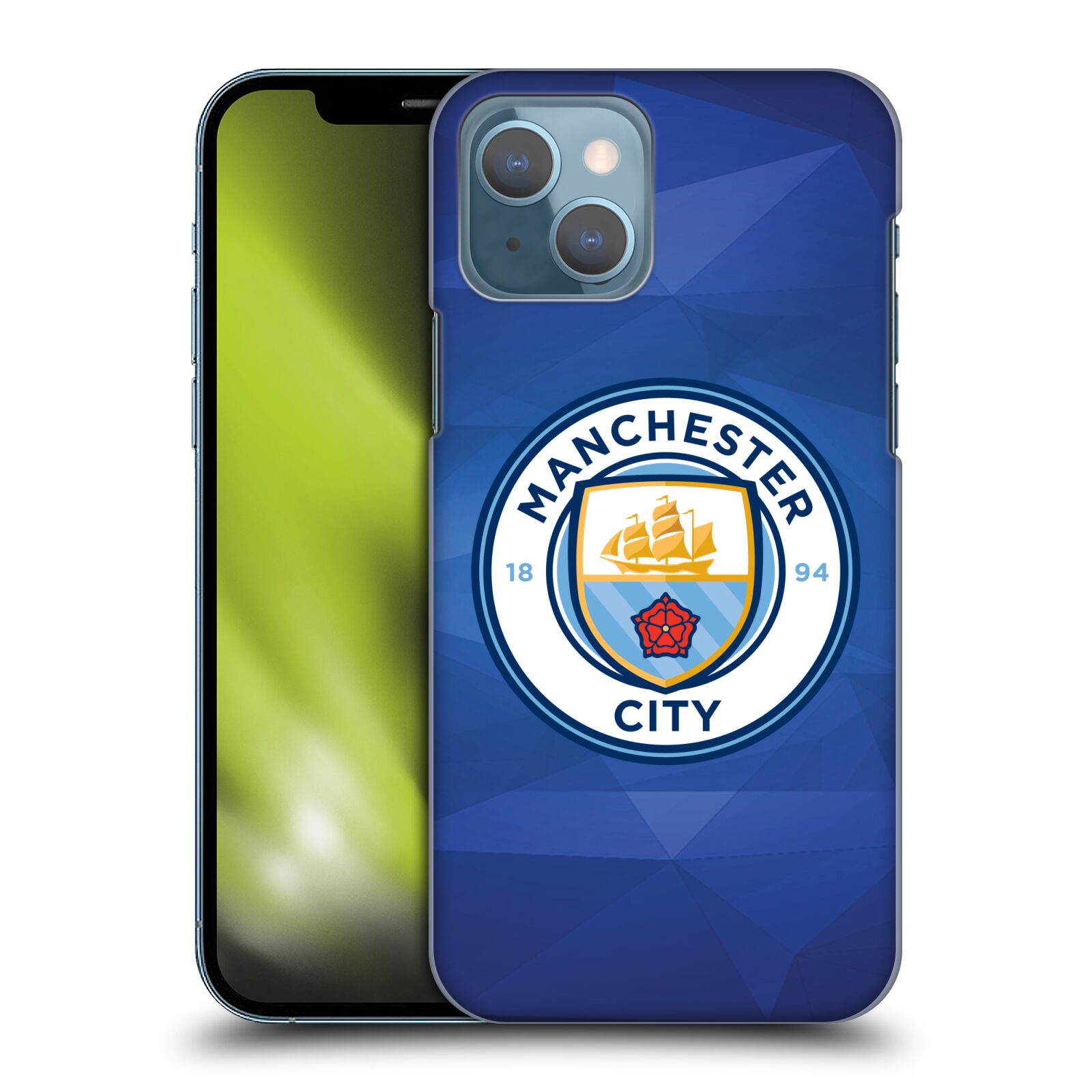 Plastové pouzdro na mobil Apple iPhone 13 - Head Case - Manchester City FC - Modré nové logo