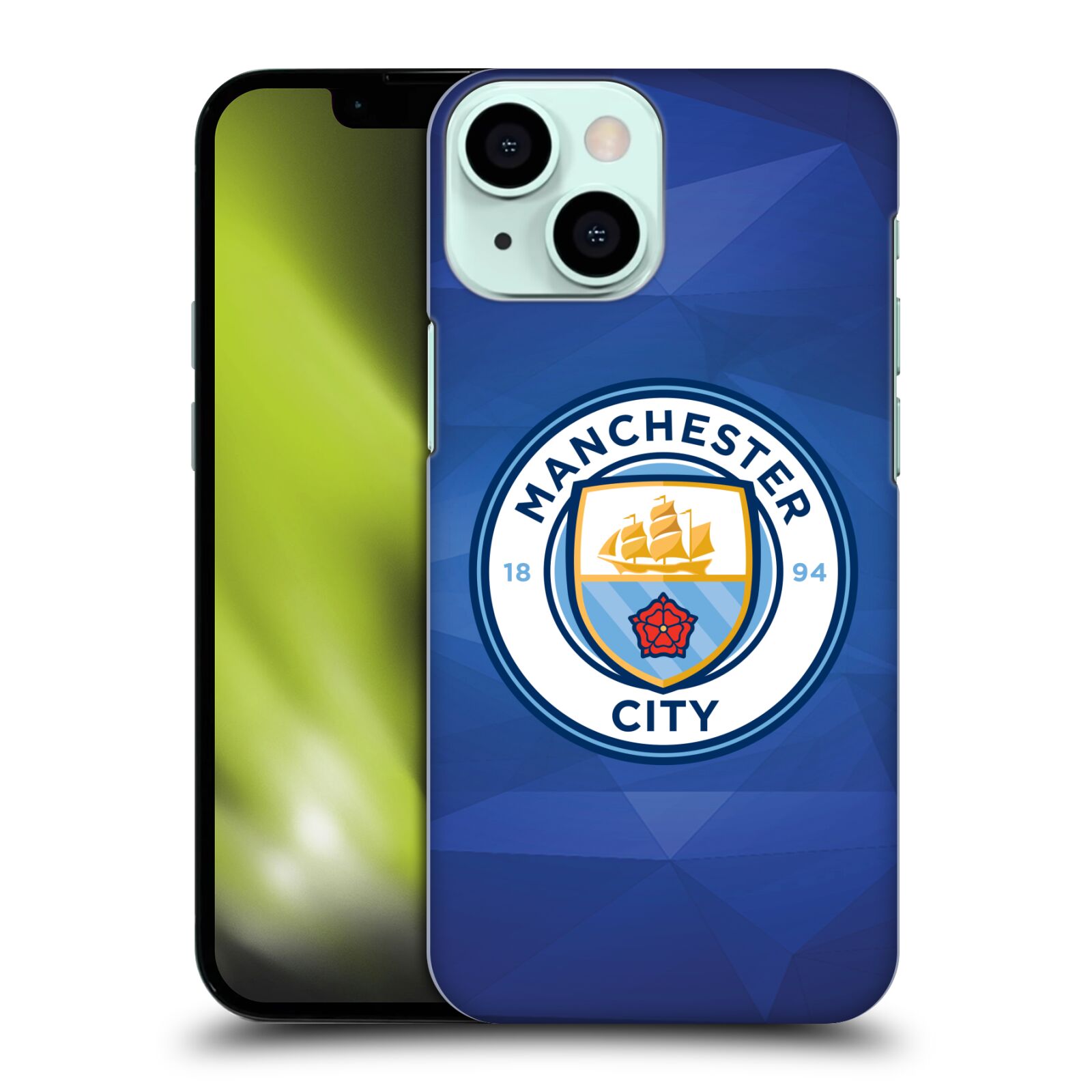Plastové pouzdro na mobil Apple iPhone 13 Mini - Head Case - Manchester City FC - Modré nové logo