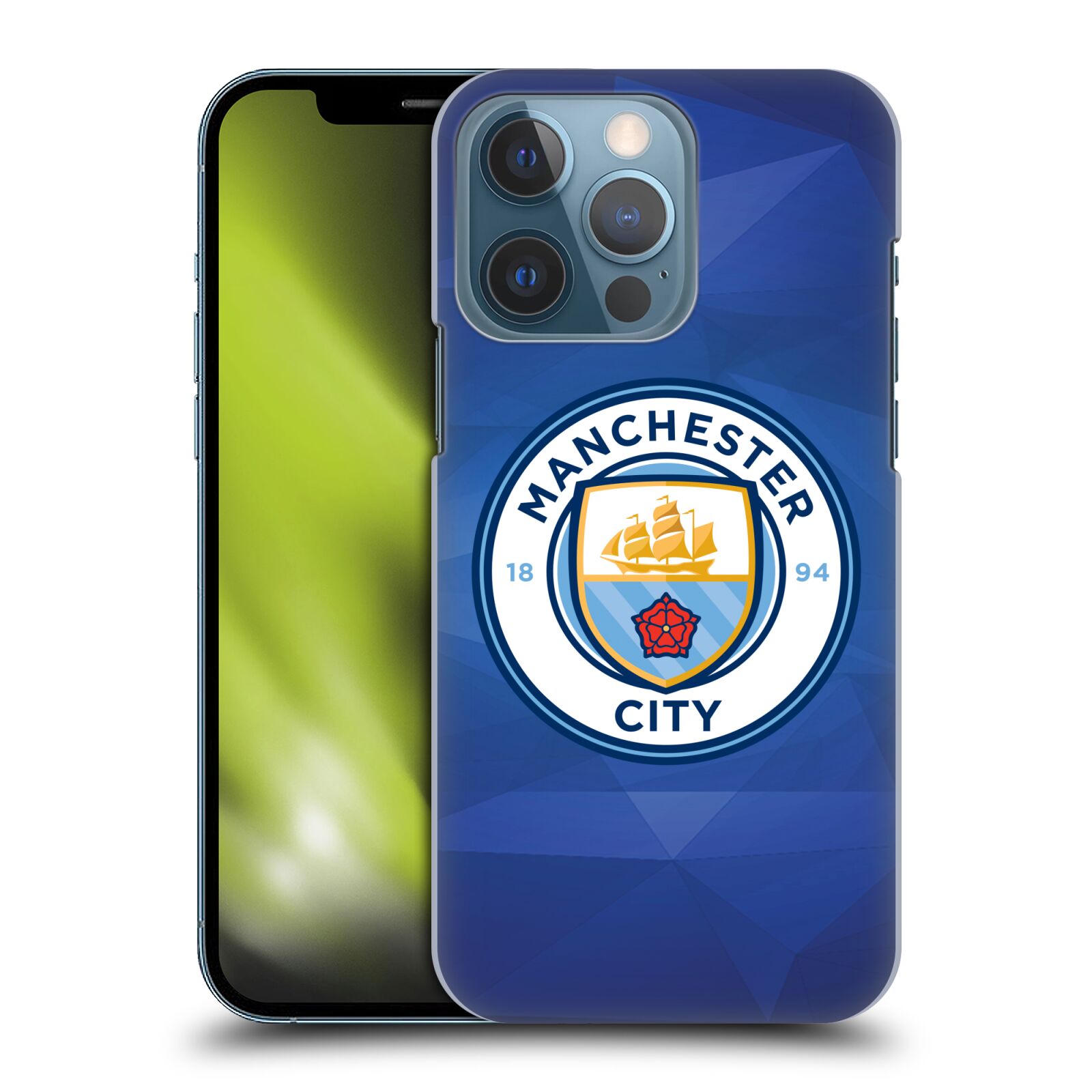Plastové pouzdro na mobil Apple iPhone 13 Pro - Head Case - Manchester City FC - Modré nové logo