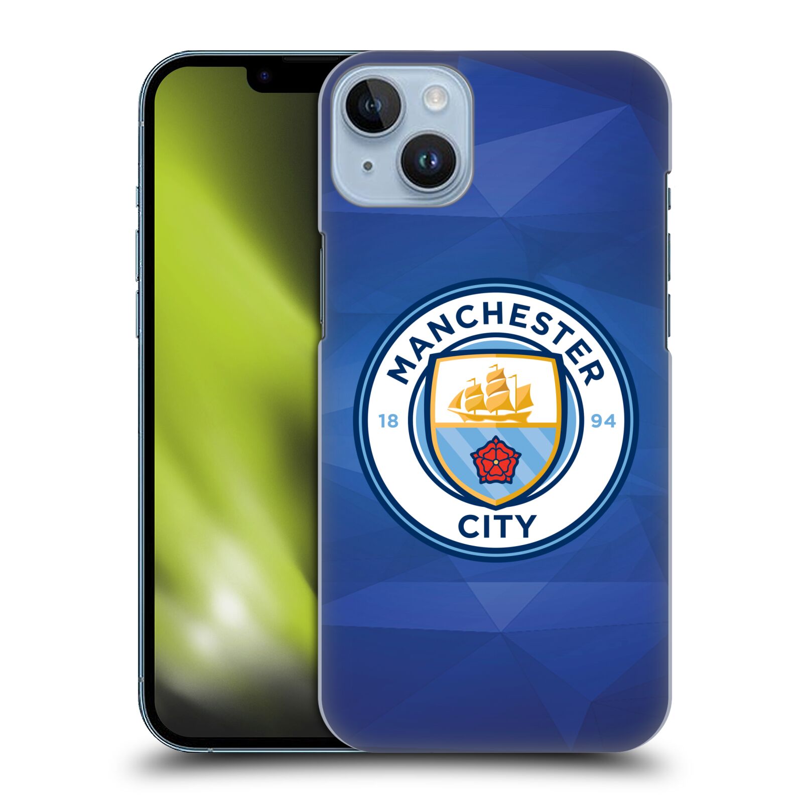 Plastové pouzdro na mobil Apple iPhone 14 Plus - Head Case - Manchester City FC - Modré nové logo