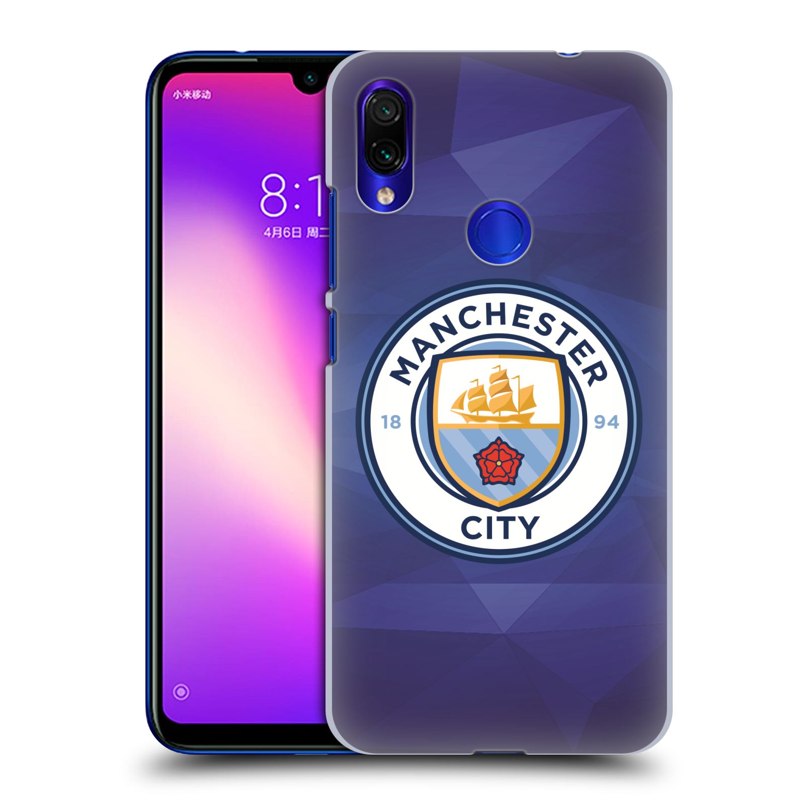 Plastové pouzdro na mobil Xiaomi Redmi Note 7 - Head Case - Manchester City FC - Modré nové logo (Plastový kryt, pouzdro, obal na mobilní telefon Xiaomi Redmi Note 7 / Xiaomi Redmi Note 7 Pro s motivem Manchester City FC - Modré nové logo)