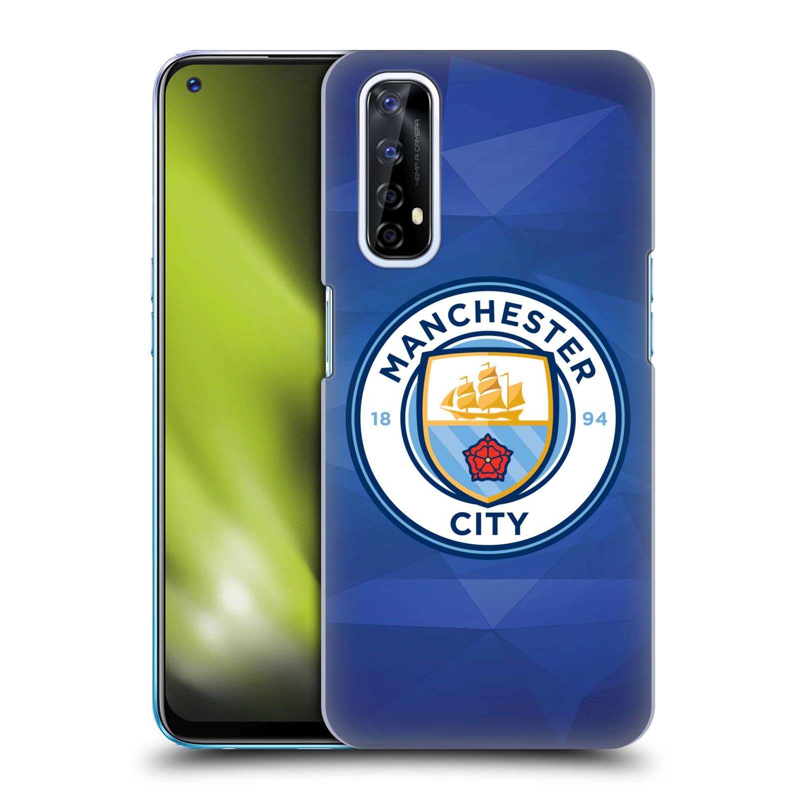 Plastové pouzdro na mobil Realme 7 - Head Case - Manchester City FC - Modré nové logo
