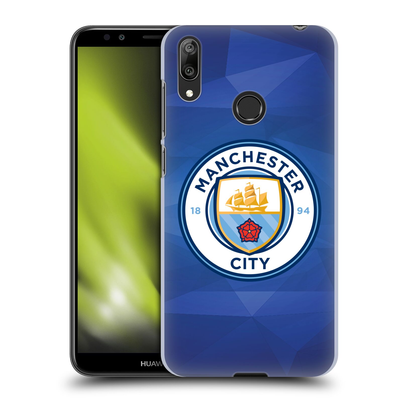 Plastové pouzdro na mobil Huawei Y7 (2019) - Head Case - Manchester City FC - Modré nové logo