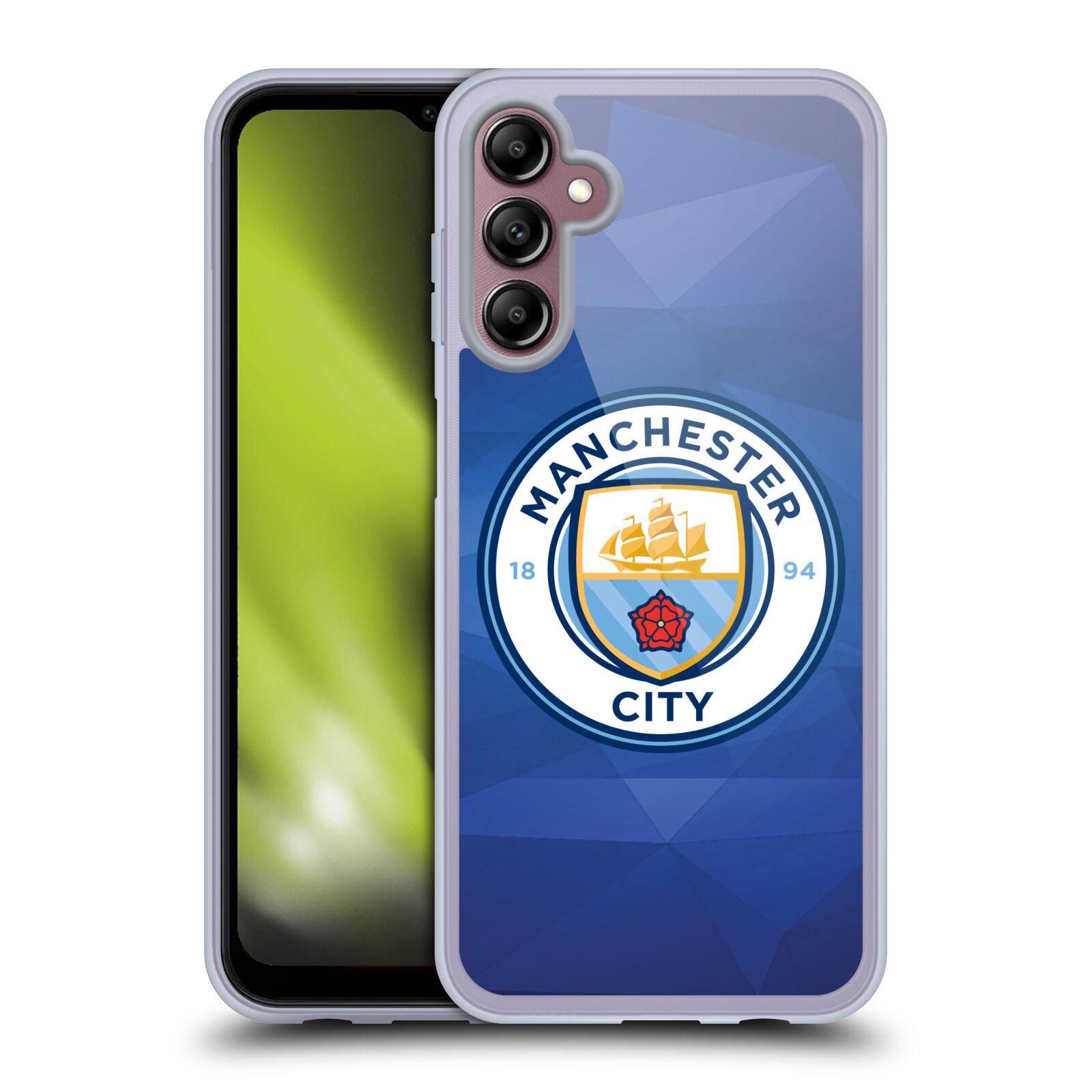 Silikonové pouzdro na mobil Samsung Galaxy A14 5G / LTE - Head Case - Manchester City FC - Modré nové logo