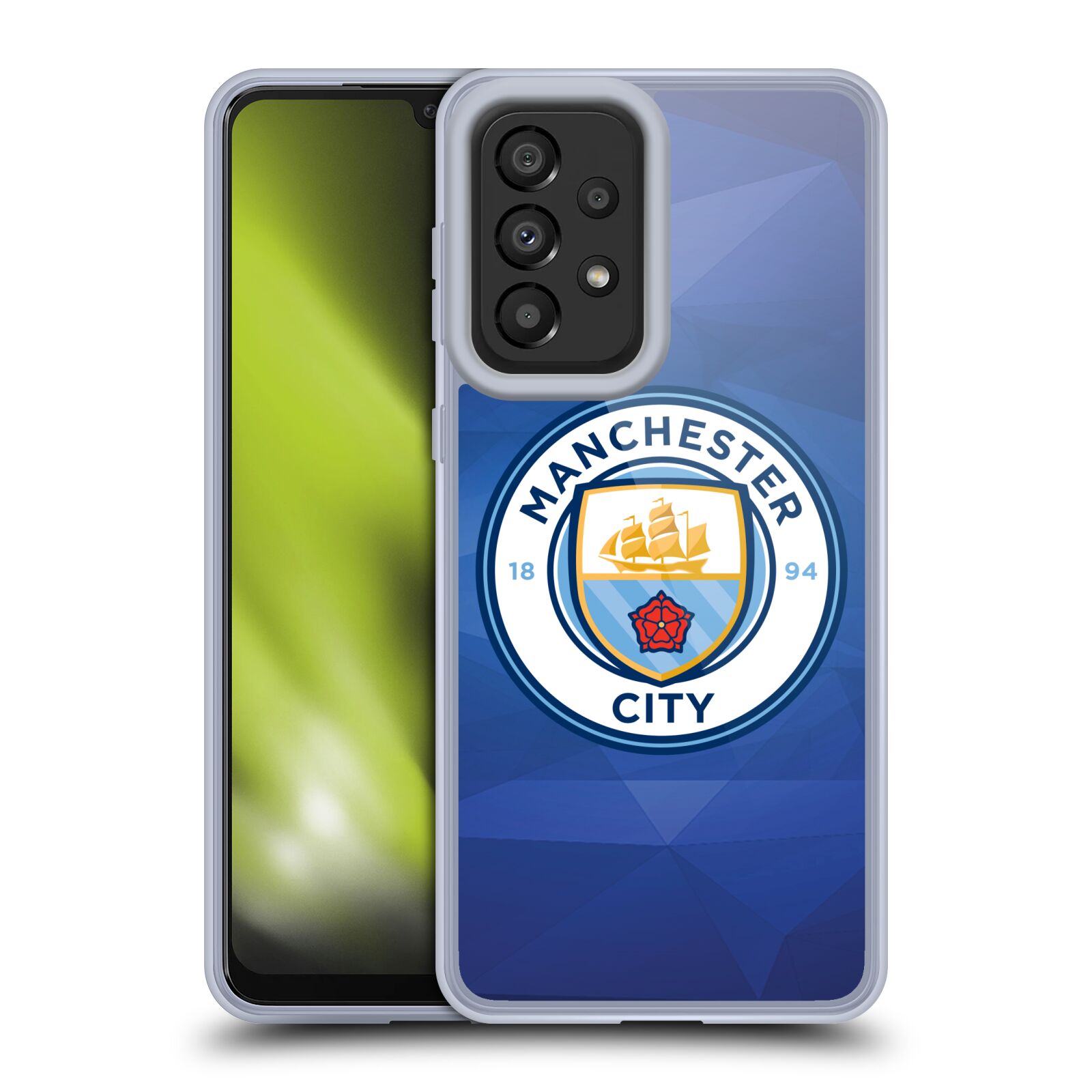 Silikonové pouzdro na mobil Samsung Galaxy A33 5G - Head Case - Manchester City FC - Modré nové logo