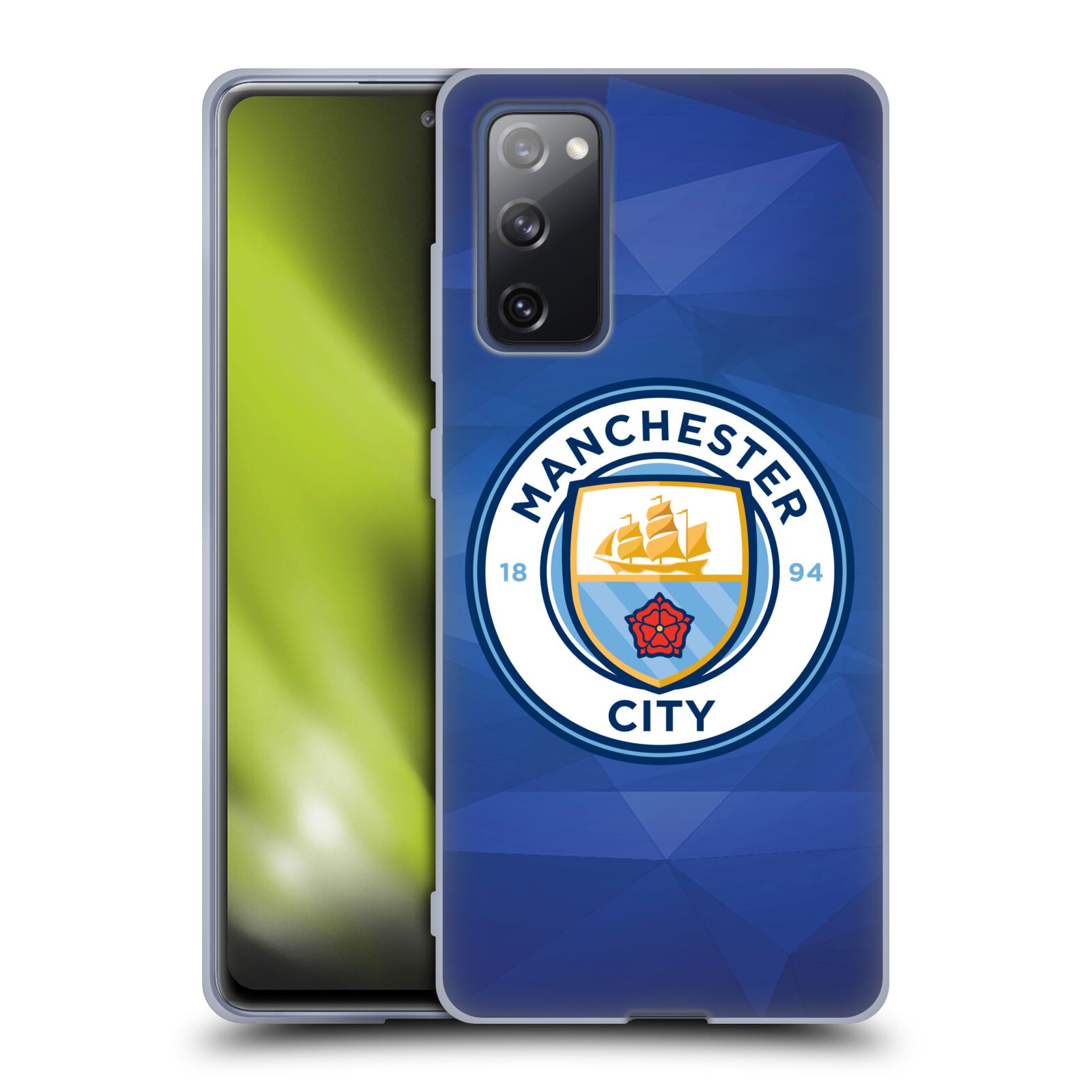 Silikonové pouzdro na mobil Samsung Galaxy S20 FE - Head Case - Manchester City FC - Modré nové logo