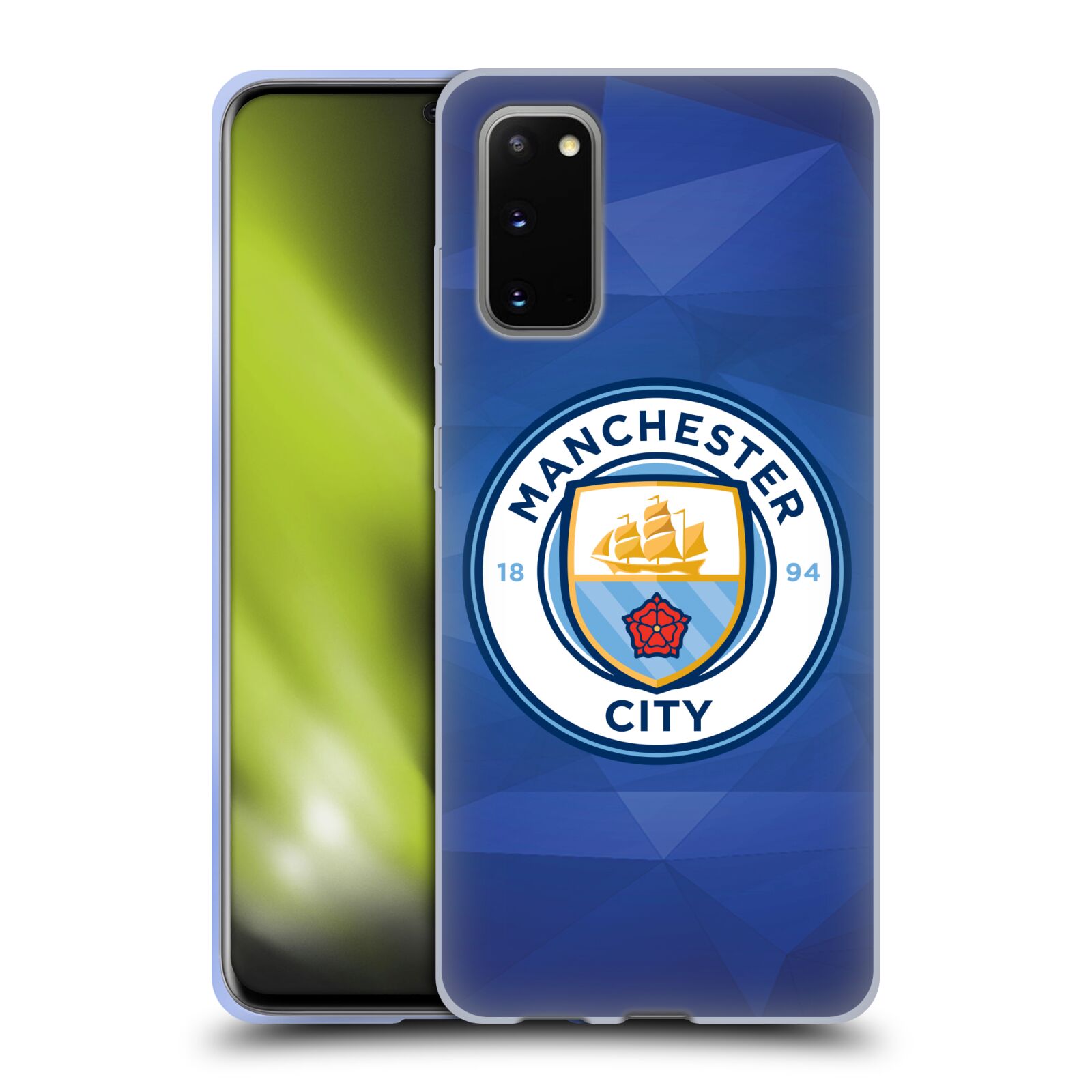Silikonové pouzdro na mobil Samsung Galaxy S20 - Head Case - Manchester City FC - Modré nové logo