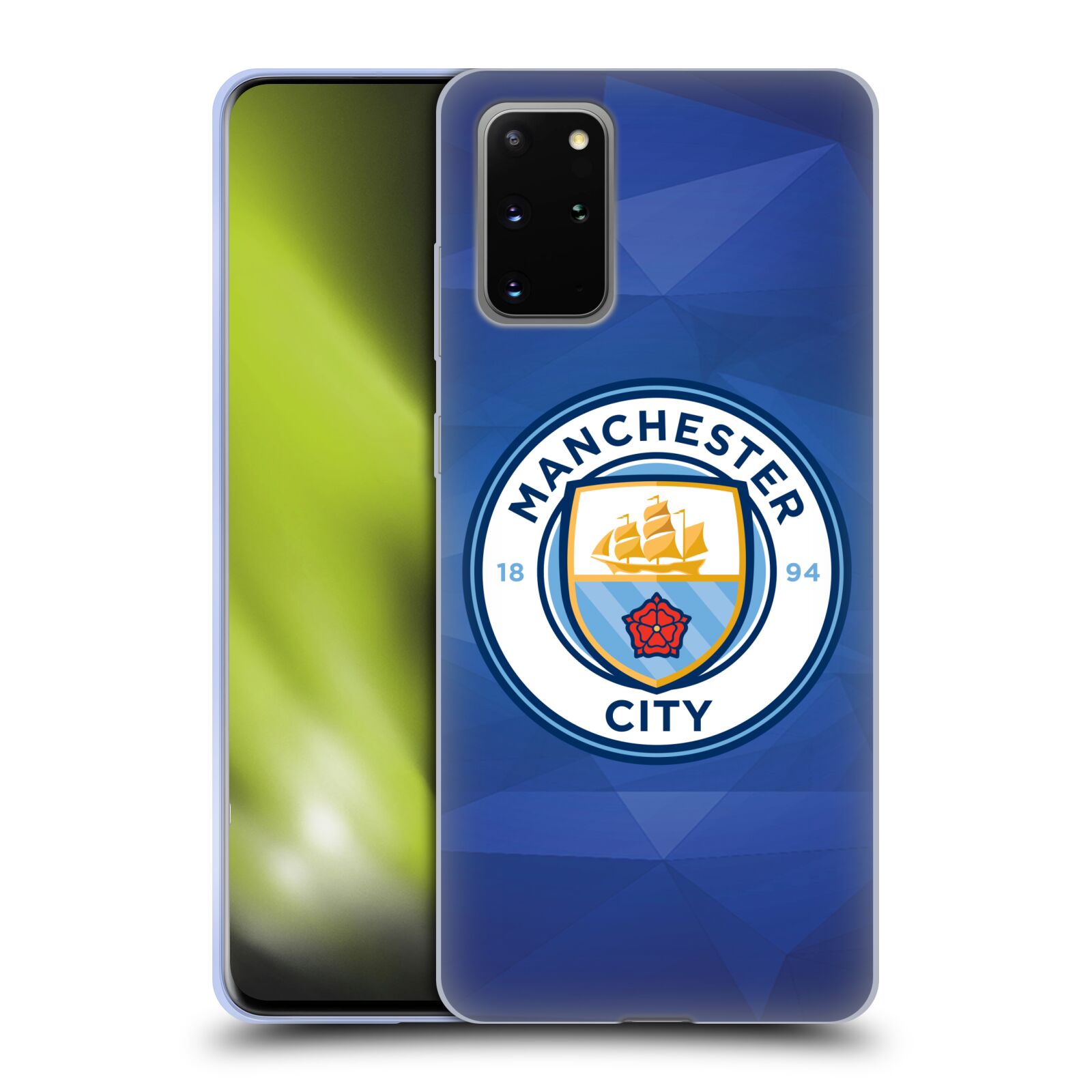 Silikonové pouzdro na mobil Samsung Galaxy S20 Plus - Head Case - Manchester City FC - Modré nové logo