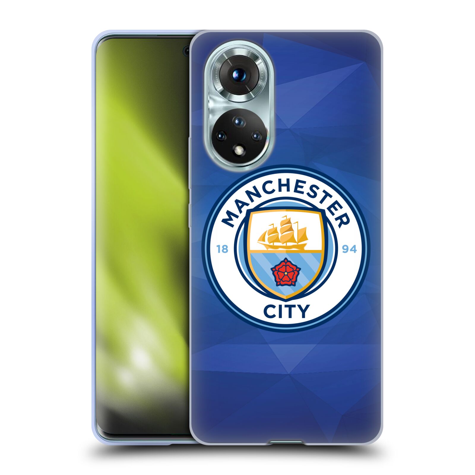 Silikonové pouzdro na mobil Huawei Nova 9 / Honor 50 - Head Case - Manchester City FC - Modré nové logo