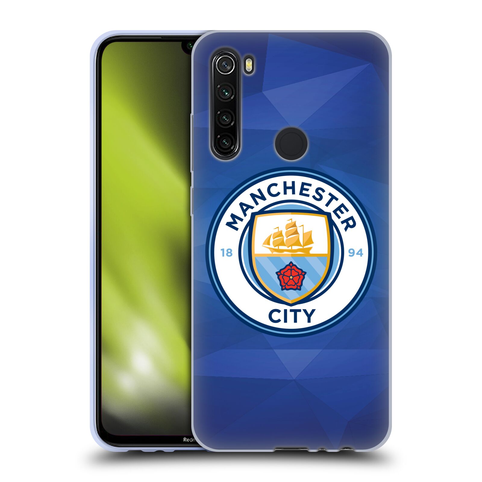 Silikonové pouzdro na mobil Xiaomi Redmi Note 8T - Head Case - Manchester City FC - Modré nové logo (Silikonový kryt, obal, pouzdro na mobilní telefon Xiaomi Redmi Note 8T s motivem Manchester City FC - Modré nové logo)